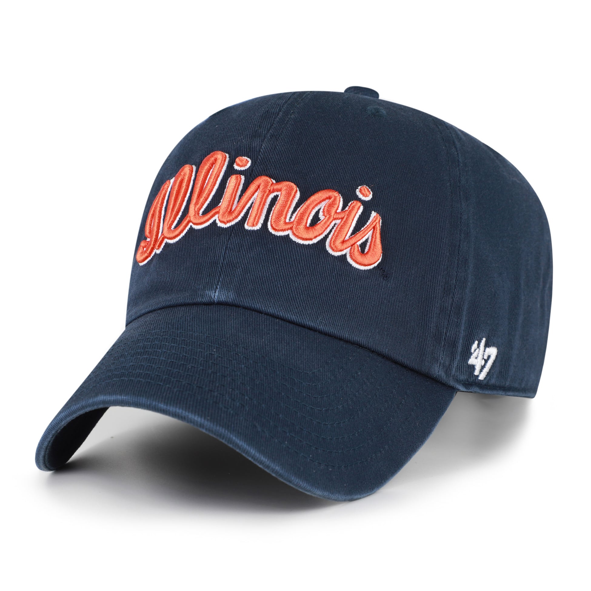 Unisex '47 Illinois Fighting Illini Navy Clean Up Adjustable Hat