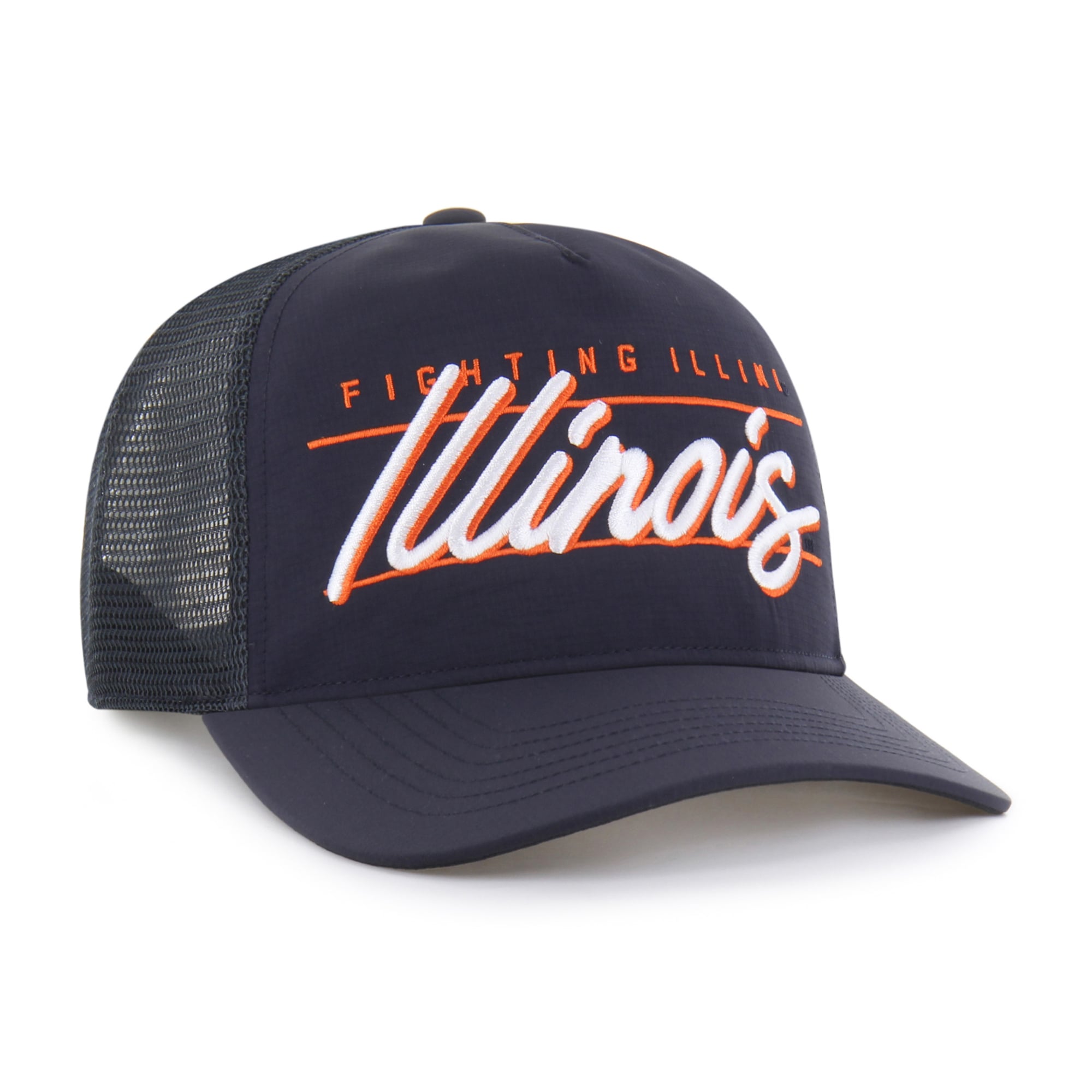 Unisex '47 Navy Illinois Fighting Illini brrr° Condor Mesh Hitch Adjustable Hat