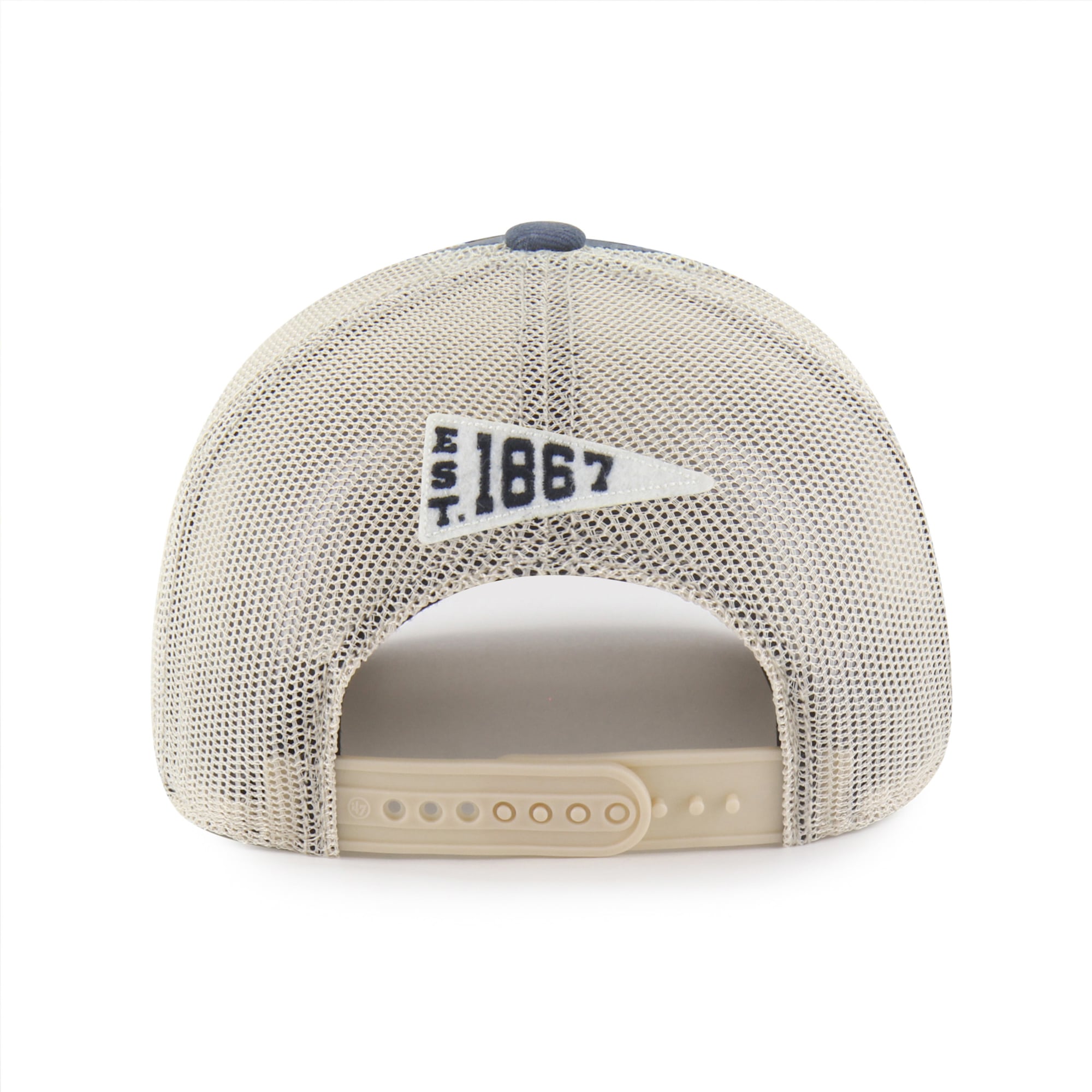 Casquette trucker unisexe '47 Navy Illinois Fighting Illini Egremont bien usée et ajustable