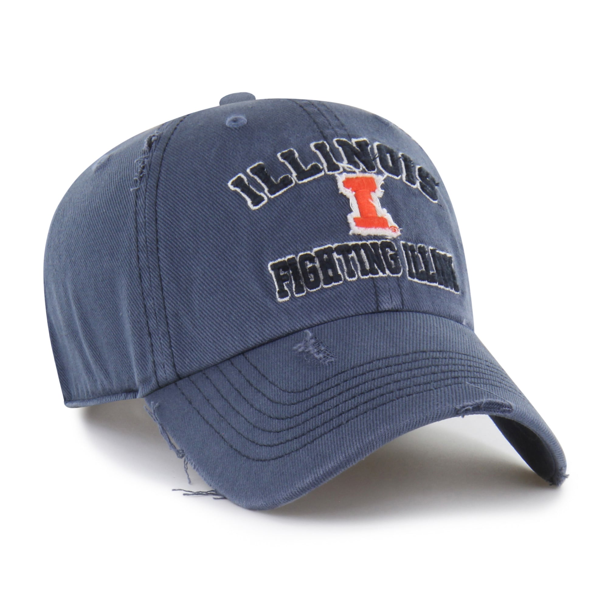 Unisex '47 Navy Illinois Fighting Illini Well-Worn Seymore Clean Up Adjustable Hat
