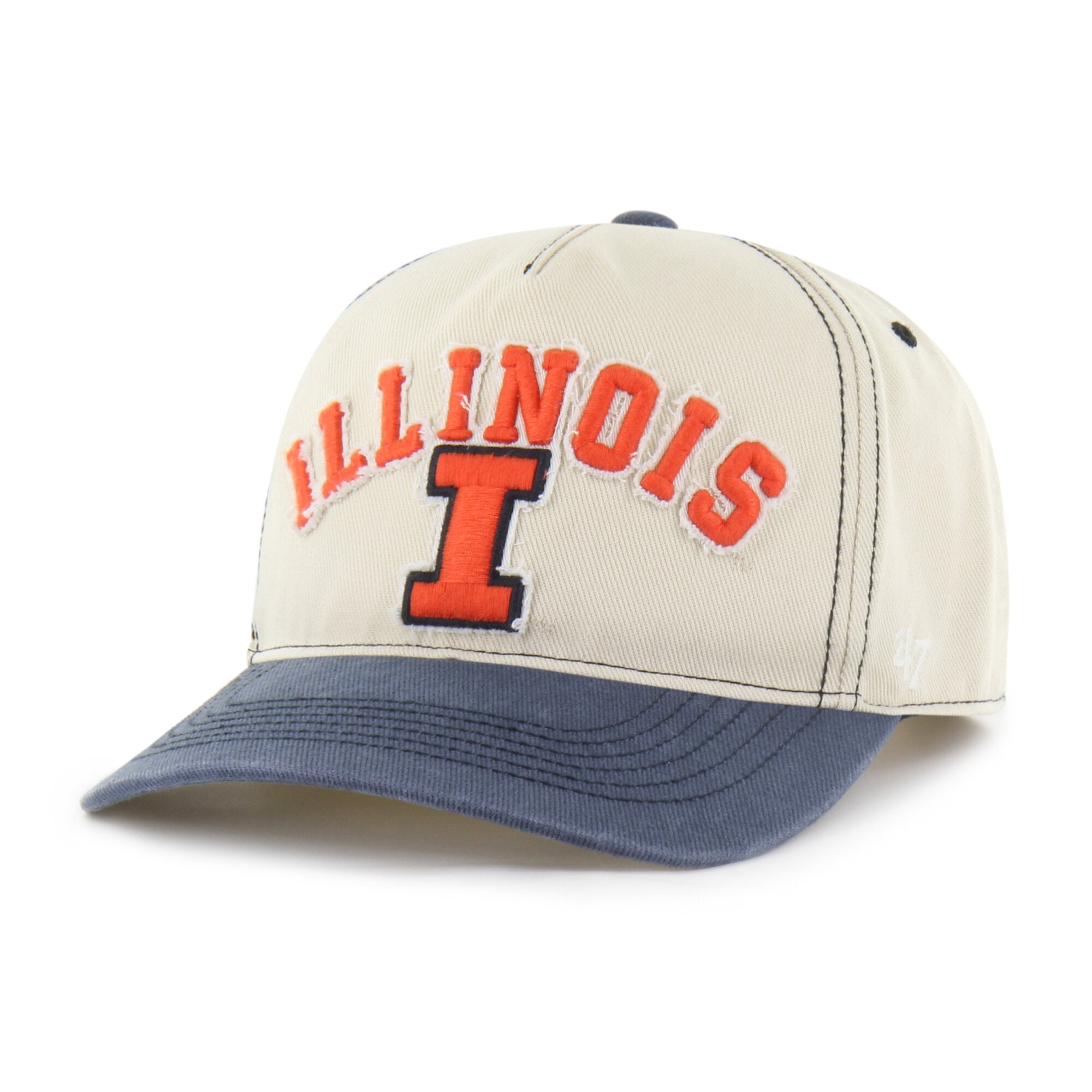 Unisex '47 Tan/Navy Illinois Fighting Illini Well-Worn Calderwood Hitch Adjustable Hat