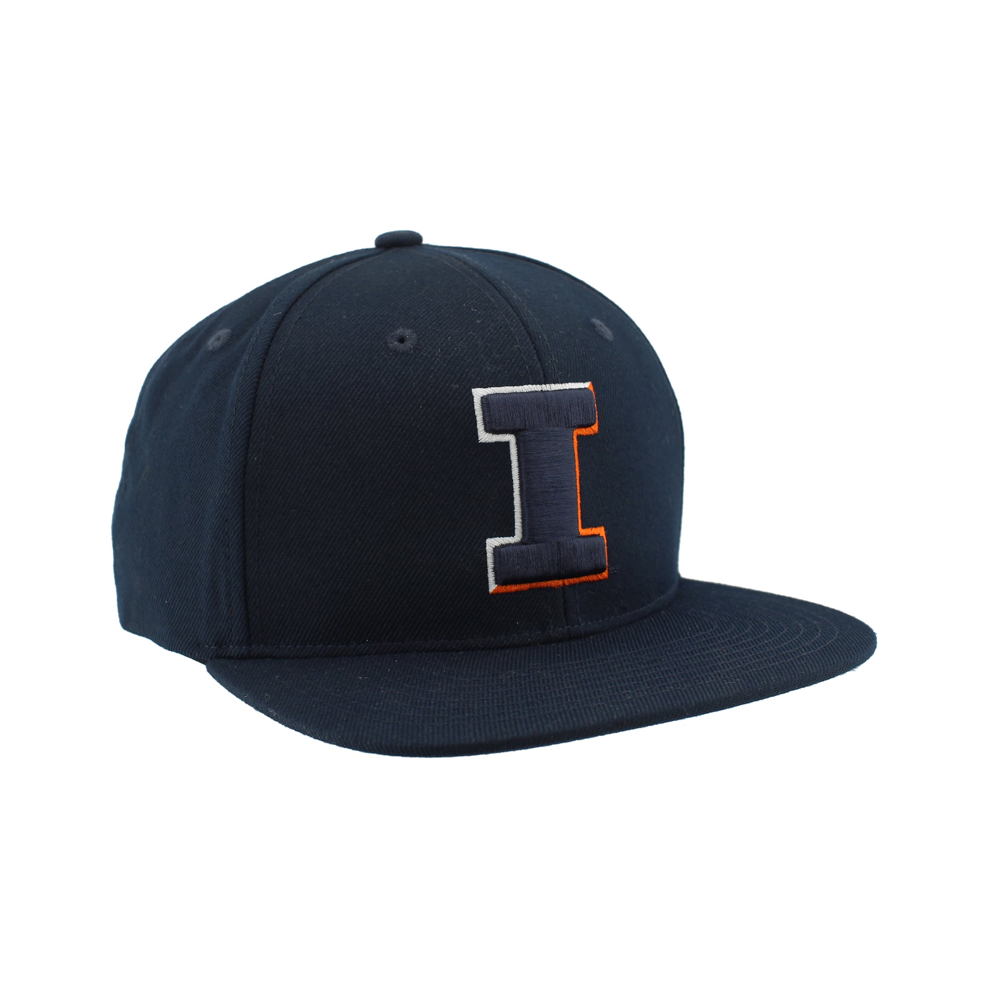 Casquette unisexe Zephyr Navy Illinois Fighting Illini Slice 3D Z11 Snapback