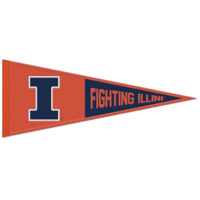 Illinois Fighting Illini WinCraft Fanion à slogan 13" x 32"