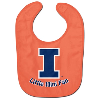 Bavoir bébé Illinois Fighting Illini WinCraft Little Fan All-Pro
