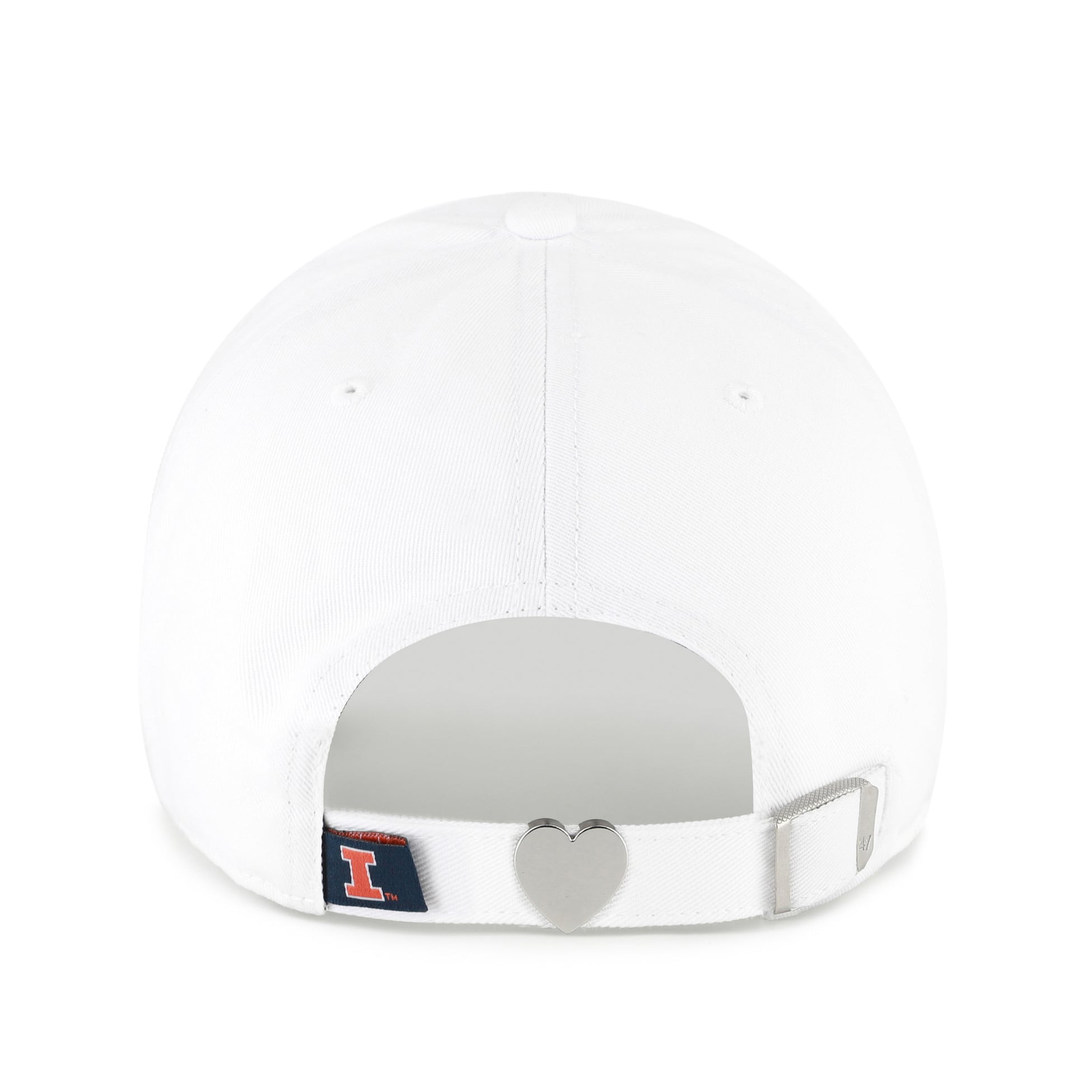 Casquette ajustable '47 White Illinois Fighting Illini Trendy Script Clean Up pour femmes
