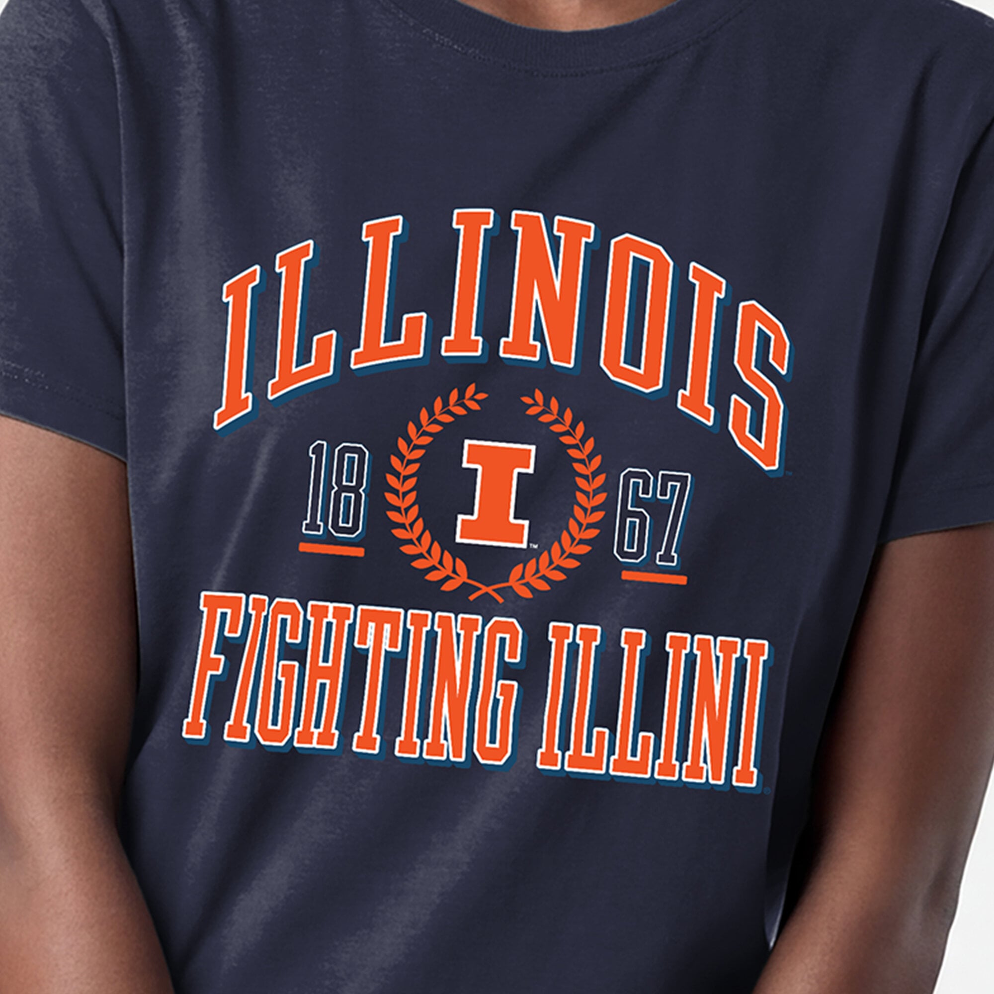Women's Champion Navy Illinois Fighting Illini Lifestyle T-Shirt