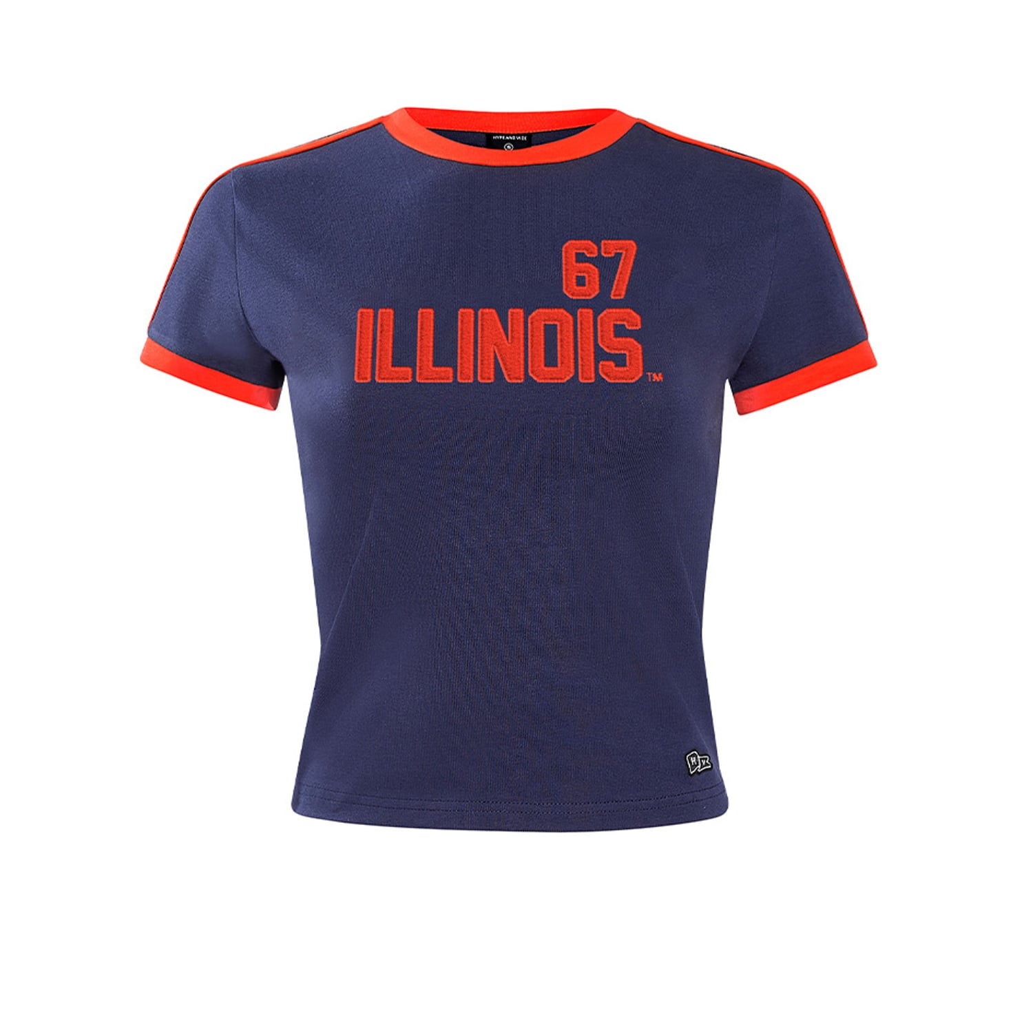 T-shirt bébé Hype and Vice Navy Illinois Fighting Illini à motif gardien de but