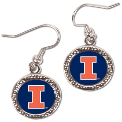Illinois Fighting Illini WinCraft Boucles d'oreilles pendantes rondes pour femme