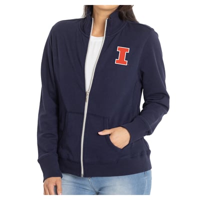 Illinois Fighting Illini Women's Fallon Full-Zip Jacket - Navy