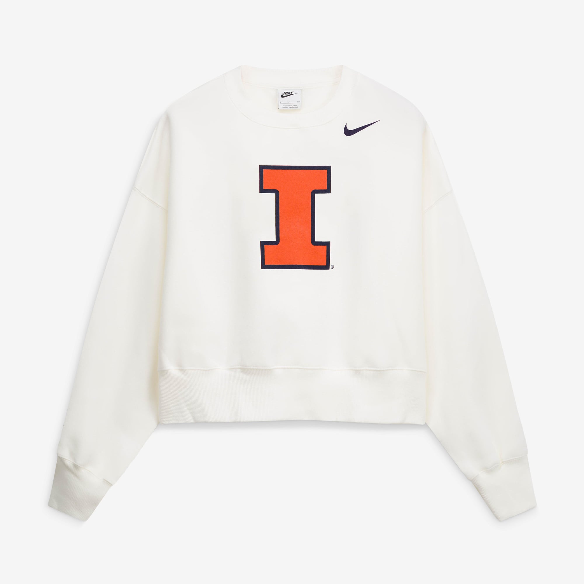 Women's Nike White Illinois Fighting Illini Phoenix Fleece Pullover Sweatshirt