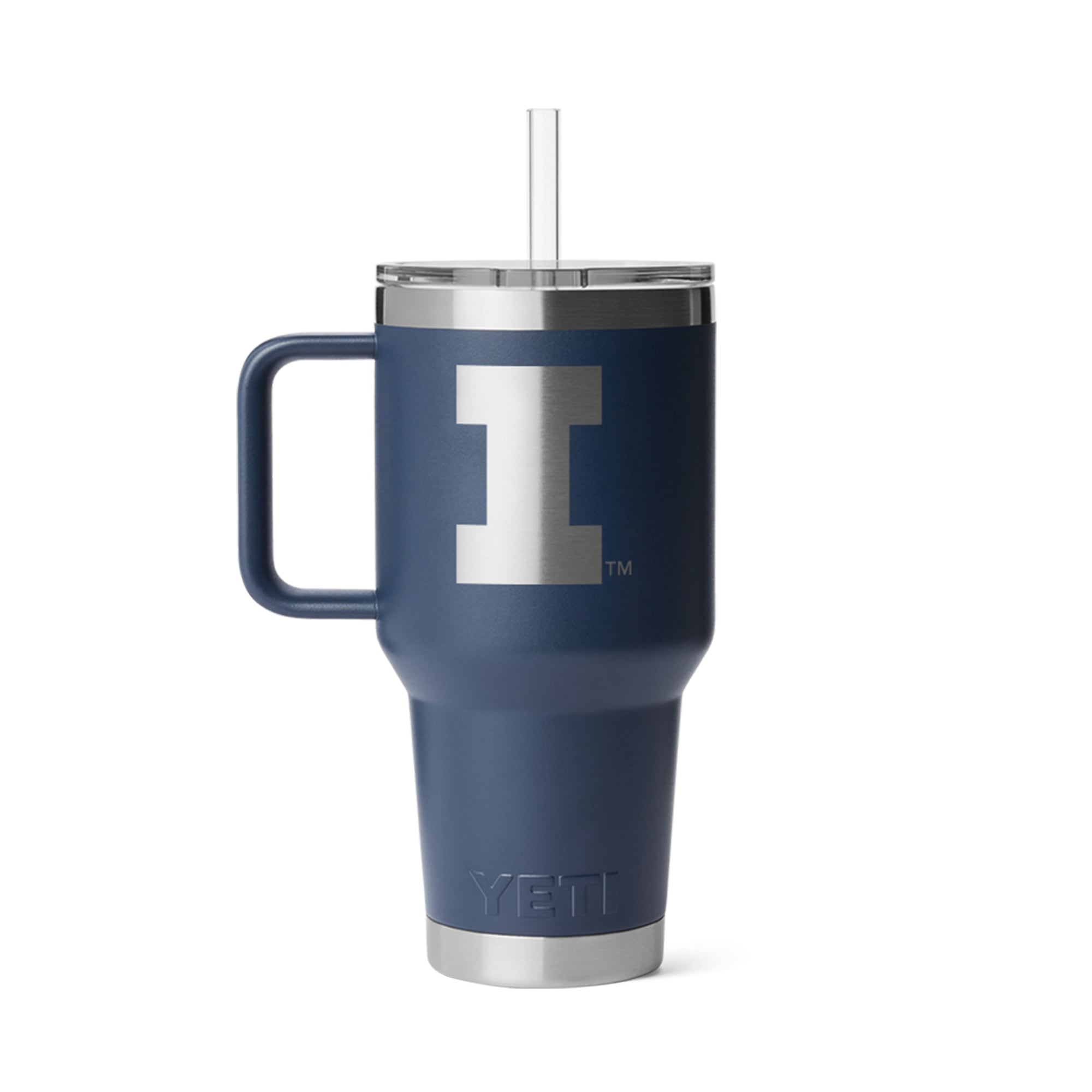 Mug à paille YETI Illinois Fighting Illini Rambler 2.0 de 1 litre (35 oz)