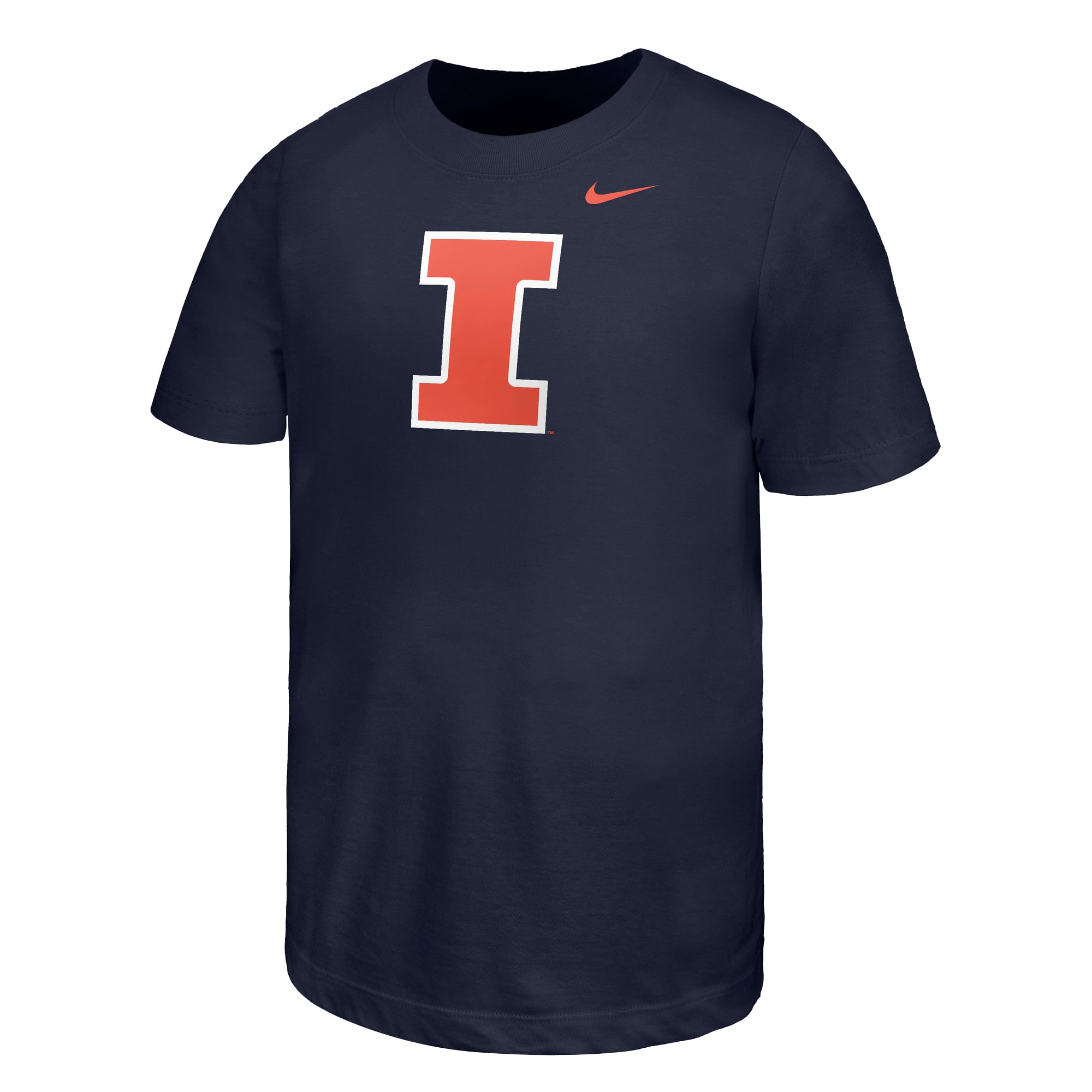 Youth Nike Navy Illinois Fighting Illini Logo T-Shirt
