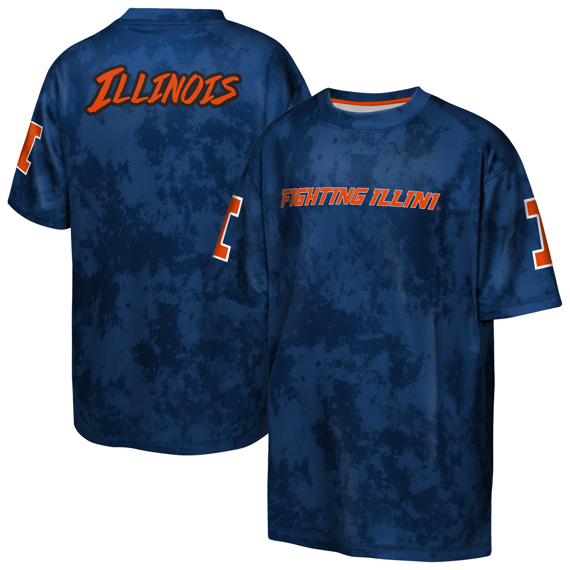 Youth Outerstuff  Navy Illinois Fighting Illini Off-Side Sublimated T-Shirt