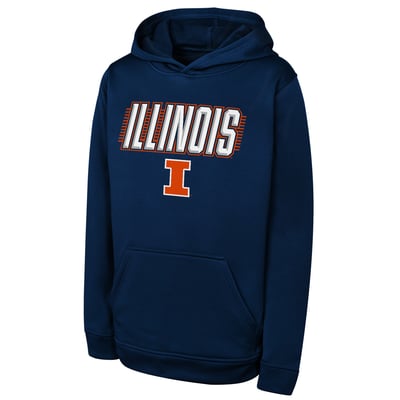 Illinois Fighting Illini Outerstuff Youth Sack Party Performance Hoodie - Navy