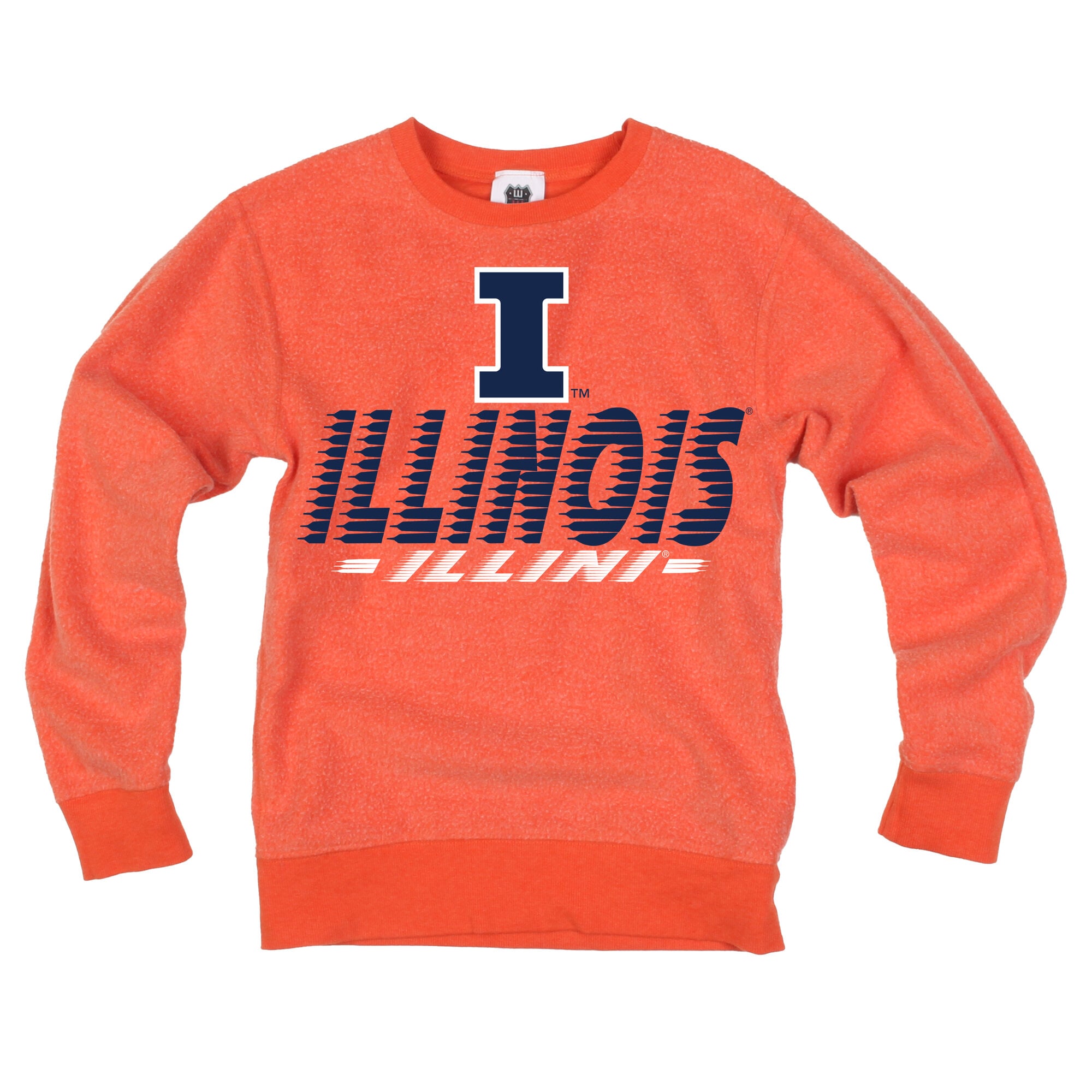 Youth Wes & Willy  Orange Illinois Fighting Illini Reversible Sweatshirt
