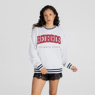 Illinois State Redbirds Gameday Couture Women's Easy Energy Sweatshirt - Ash