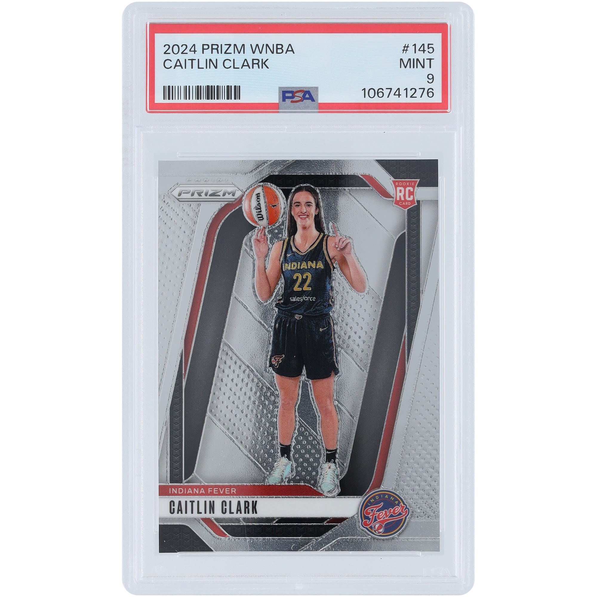 Caitlin Clark Indiana Fever 2024 Panini Prizm WNBA #145 PSA 