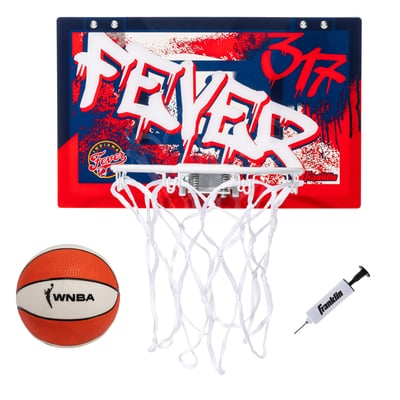 Indiana Fever Franklin Sports Over-the-Door Basketball Hoop Set