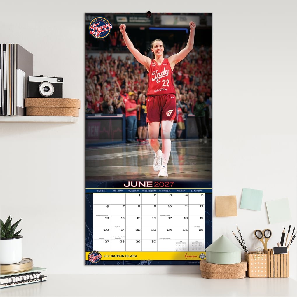 Indiana Fever 2027 12” x 12” Team Wall Calendar