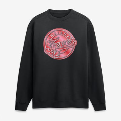 Indiana Fever  Metallic Mascot Sweatshirt - Black