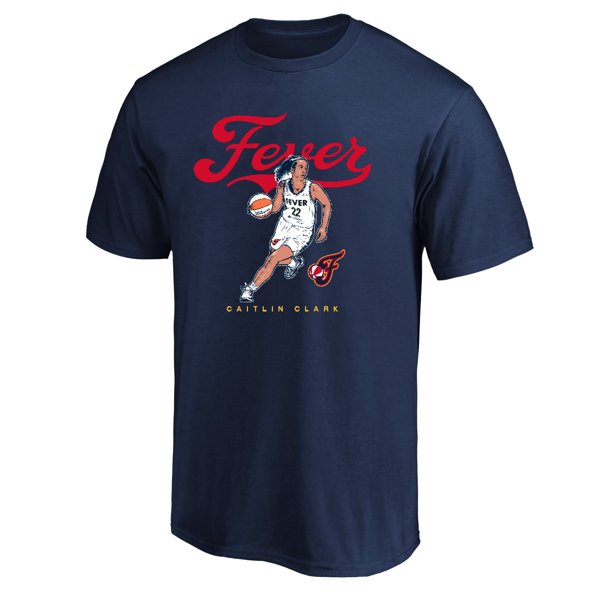 Men's Fanatics Caitlin Clark Navy Indiana Fever Big & Tall Caricature T-Shirt
