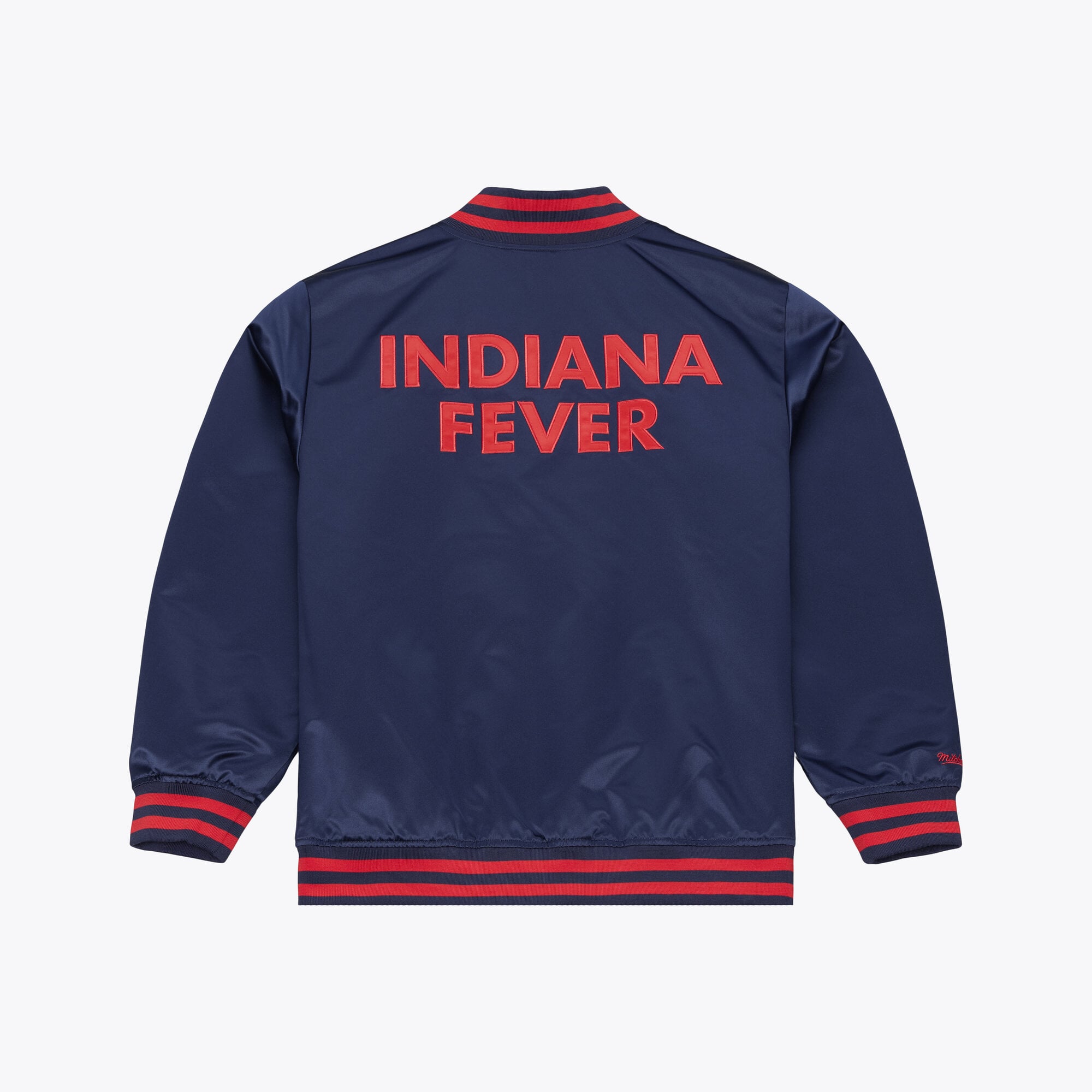 Men's Mitchell & Ness Navy Indiana Fever Lightweight Satin Jacket