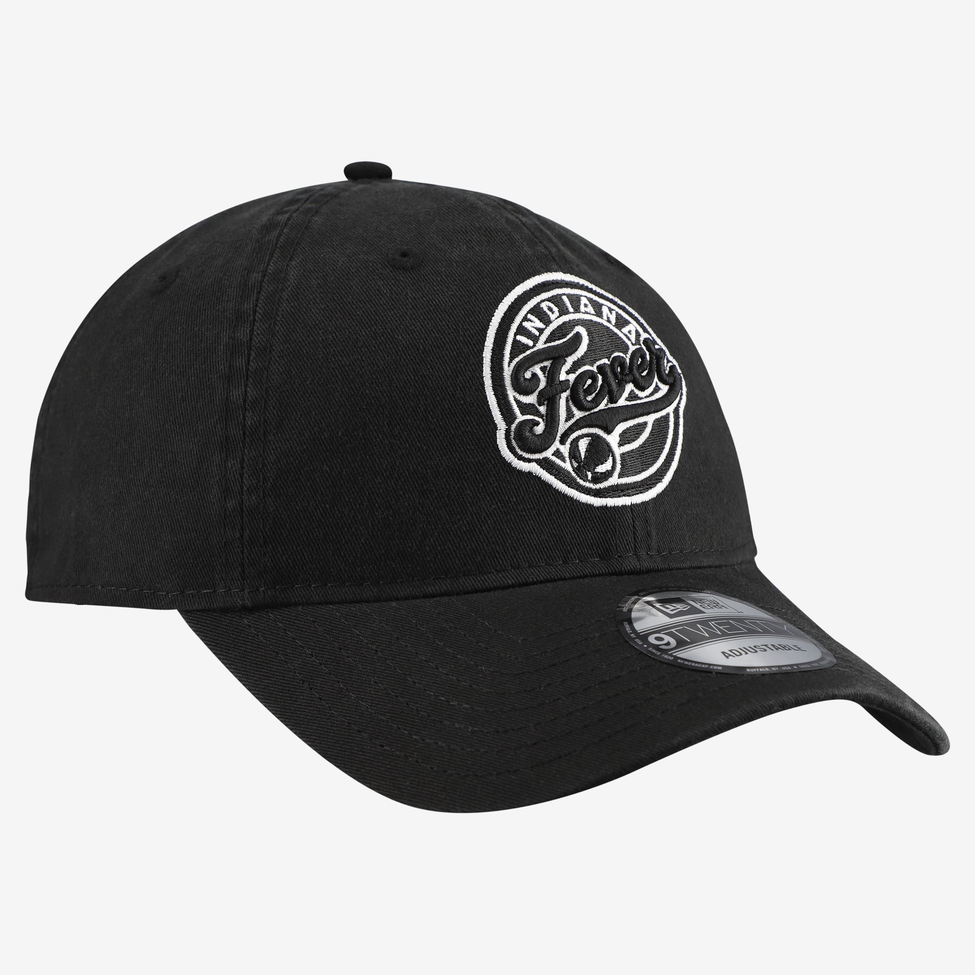 Casquette ajustable New Era Indiana Fever 9TWENTY noire pour homme