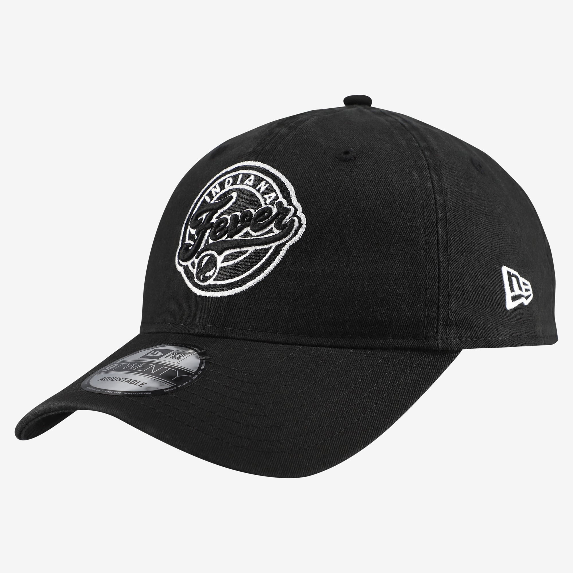 Casquette ajustable New Era Indiana Fever 9TWENTY noire pour homme