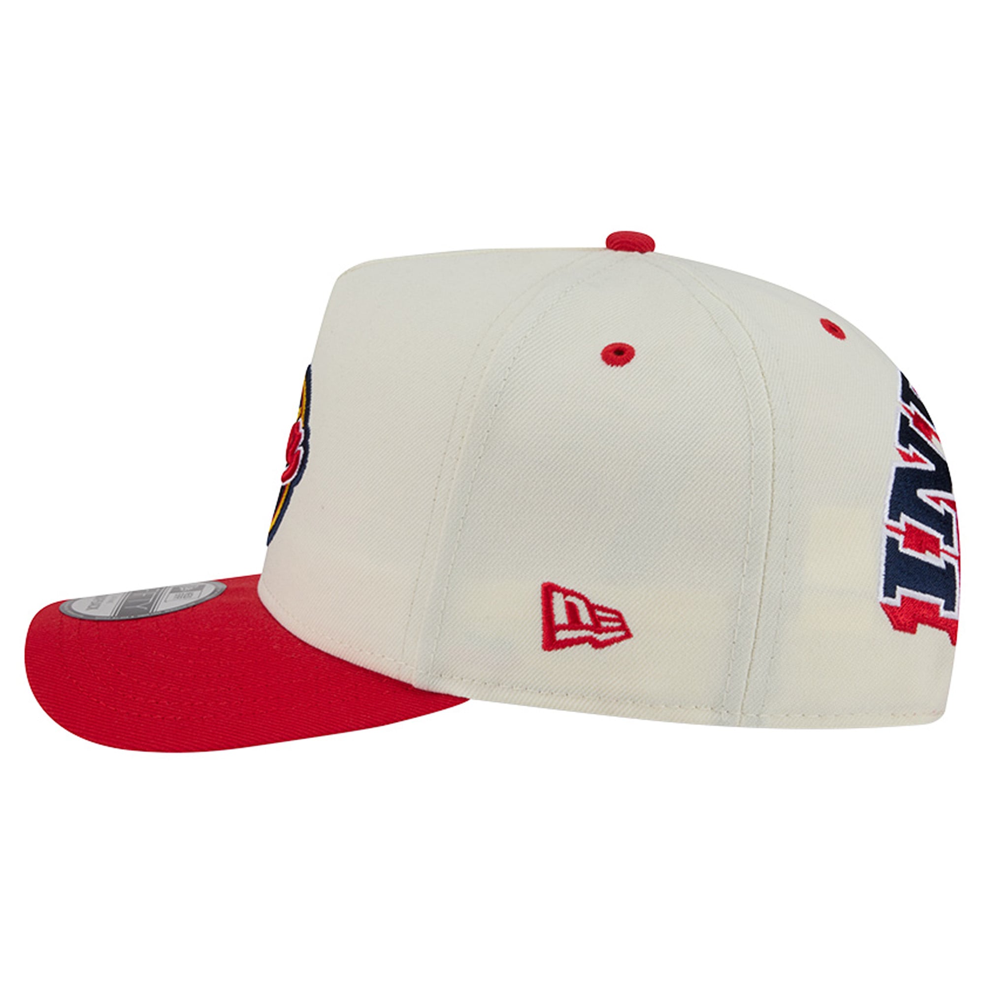 Casquette snapback New Era 9FIFTY A-Frame crème pour homme, logo Indiana Fever