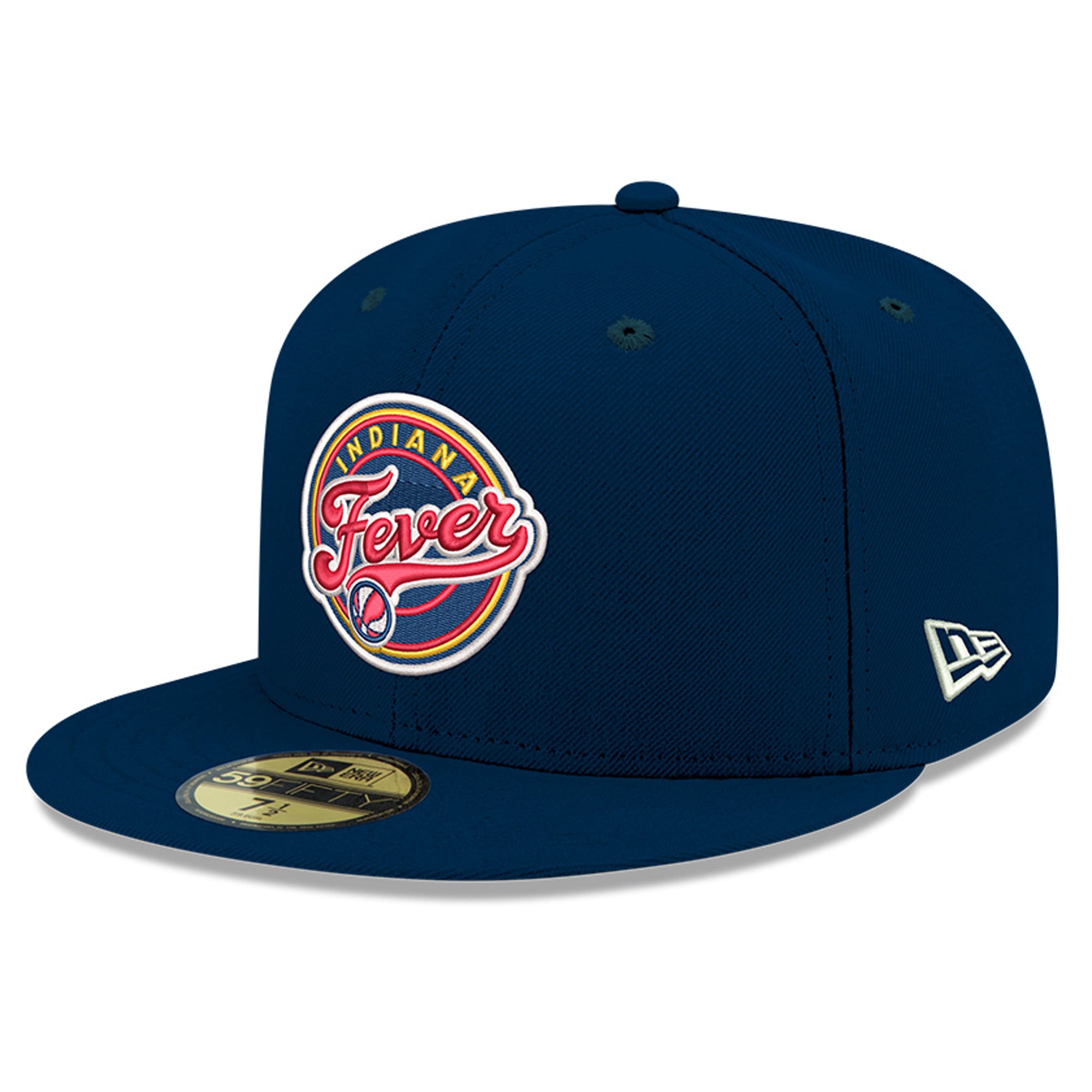 Casquette ajustée New Era bleue pour homme Indiana Fever Team 59FIFTY