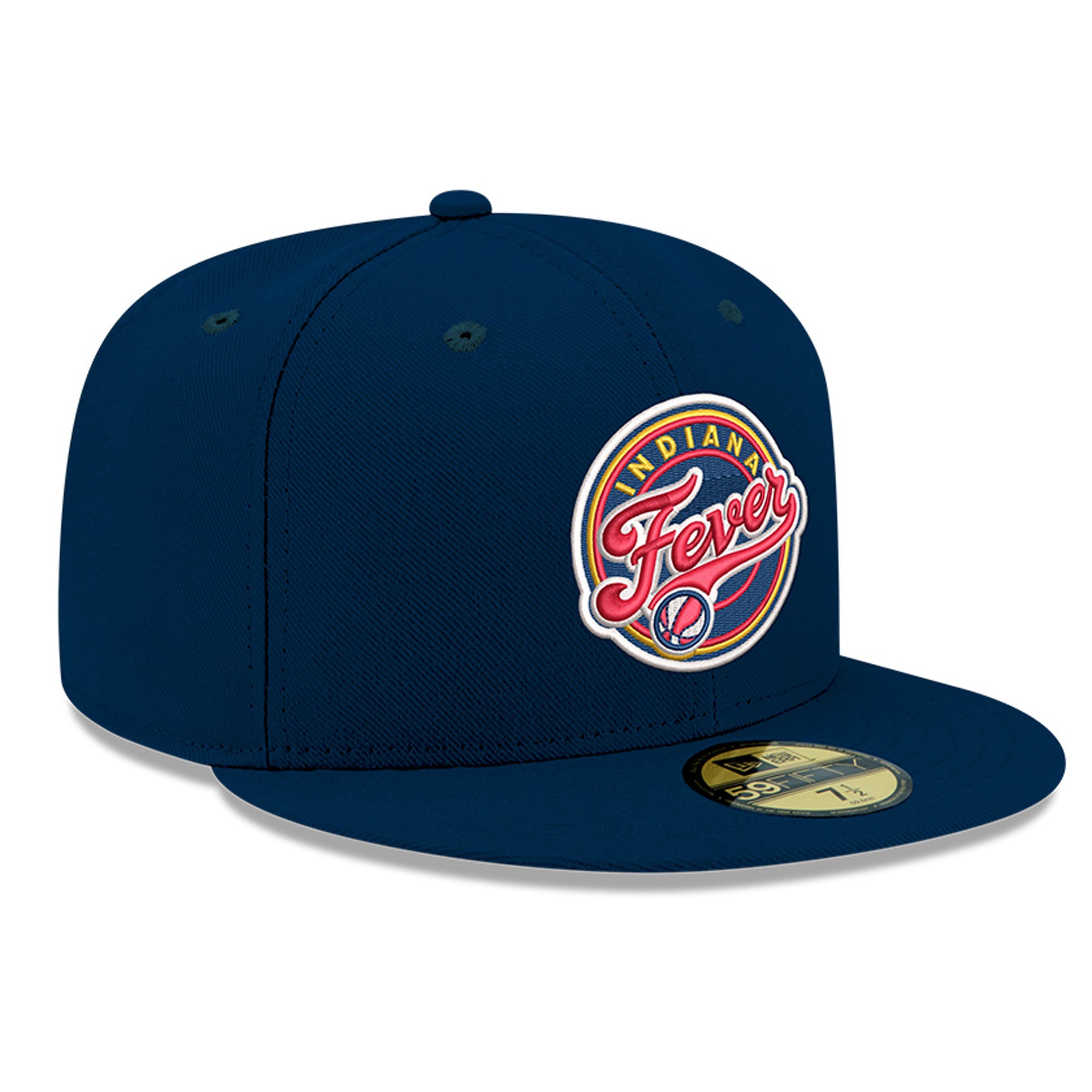 Casquette ajustée New Era bleue pour homme Indiana Fever Team 59FIFTY