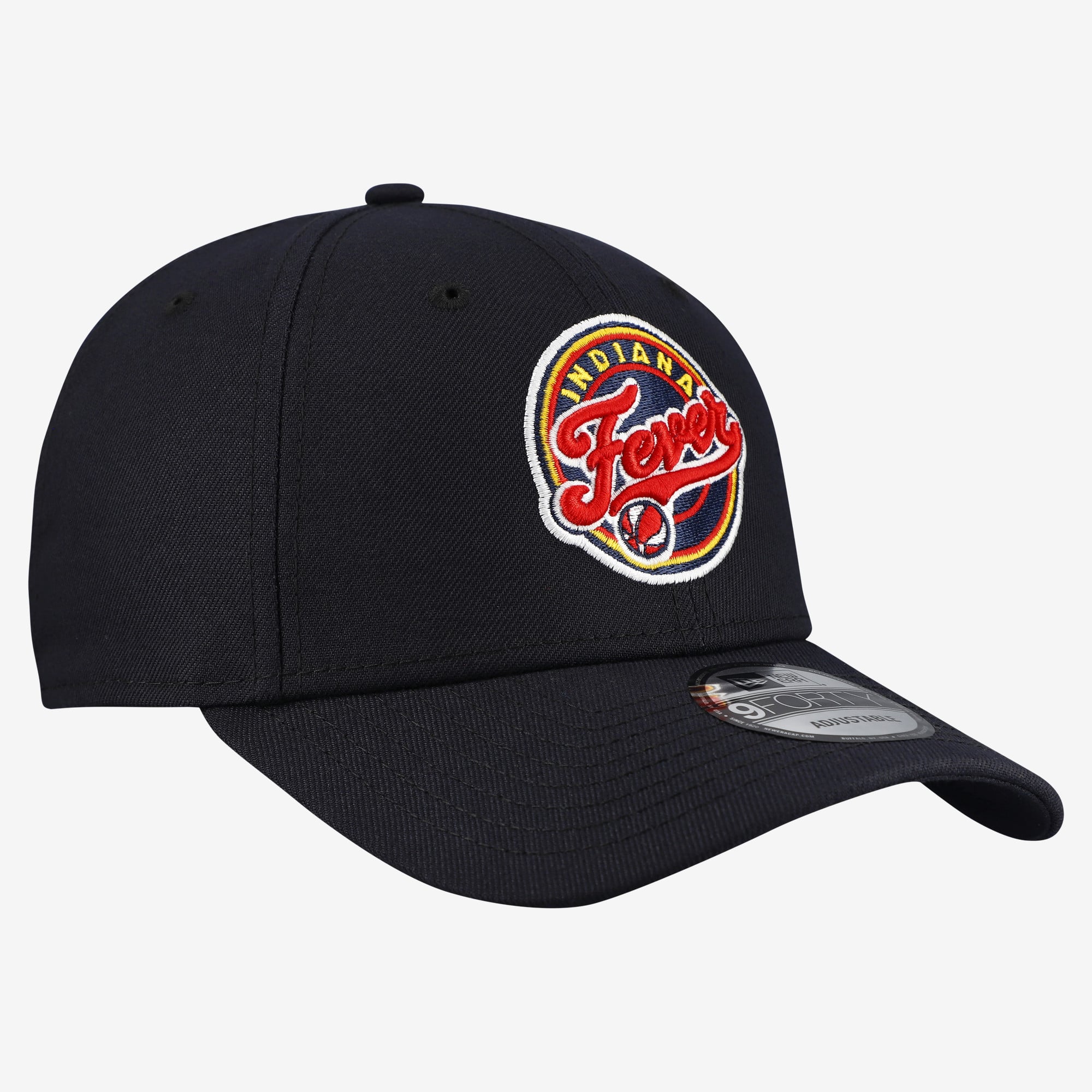 Casquette ajustable New Era 9FORTY bleu marine pour homme, Indiana Fever Team