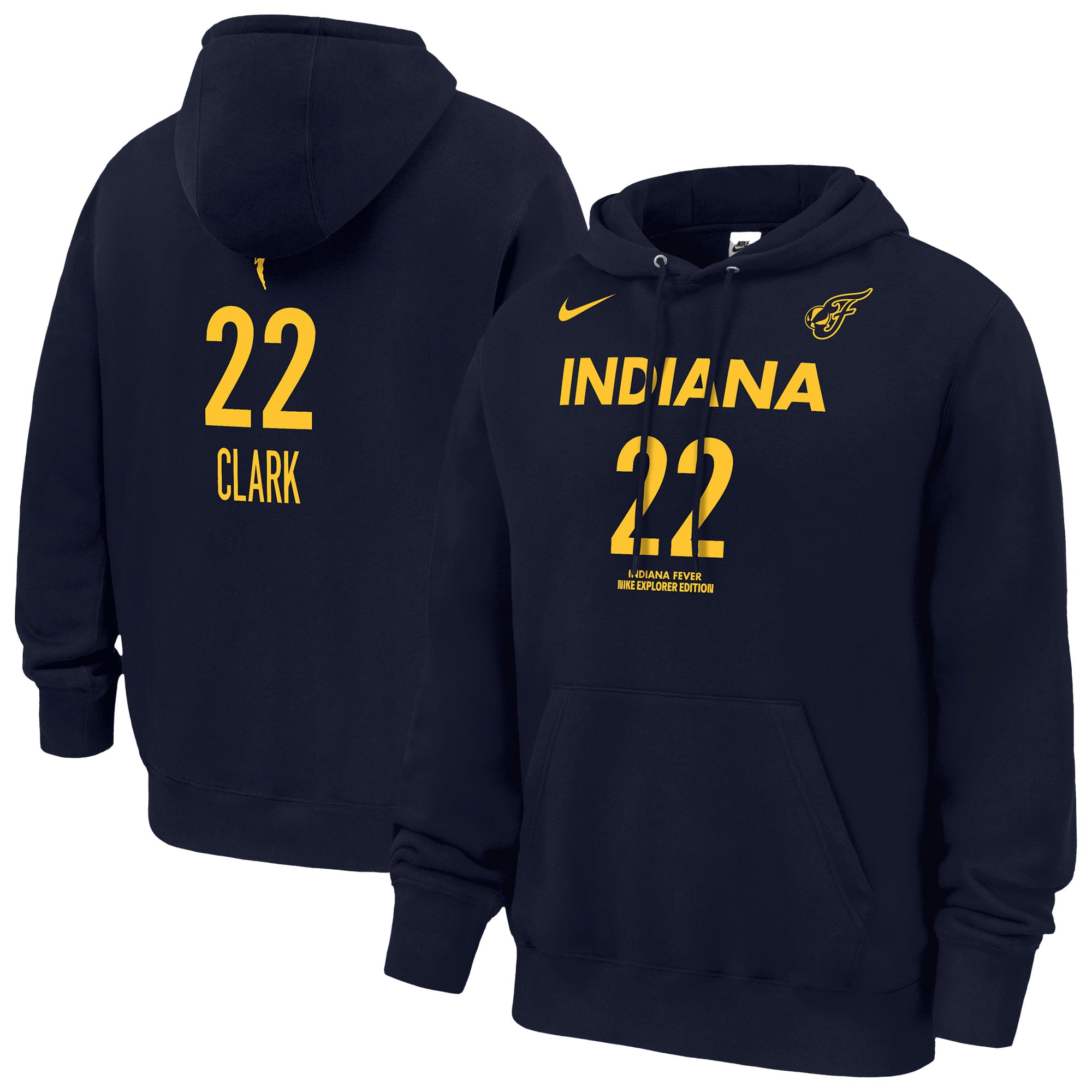 Men's Nike Caitlin Clark Navy Indiana Fever Explorer Edition Name & Number Hoodie