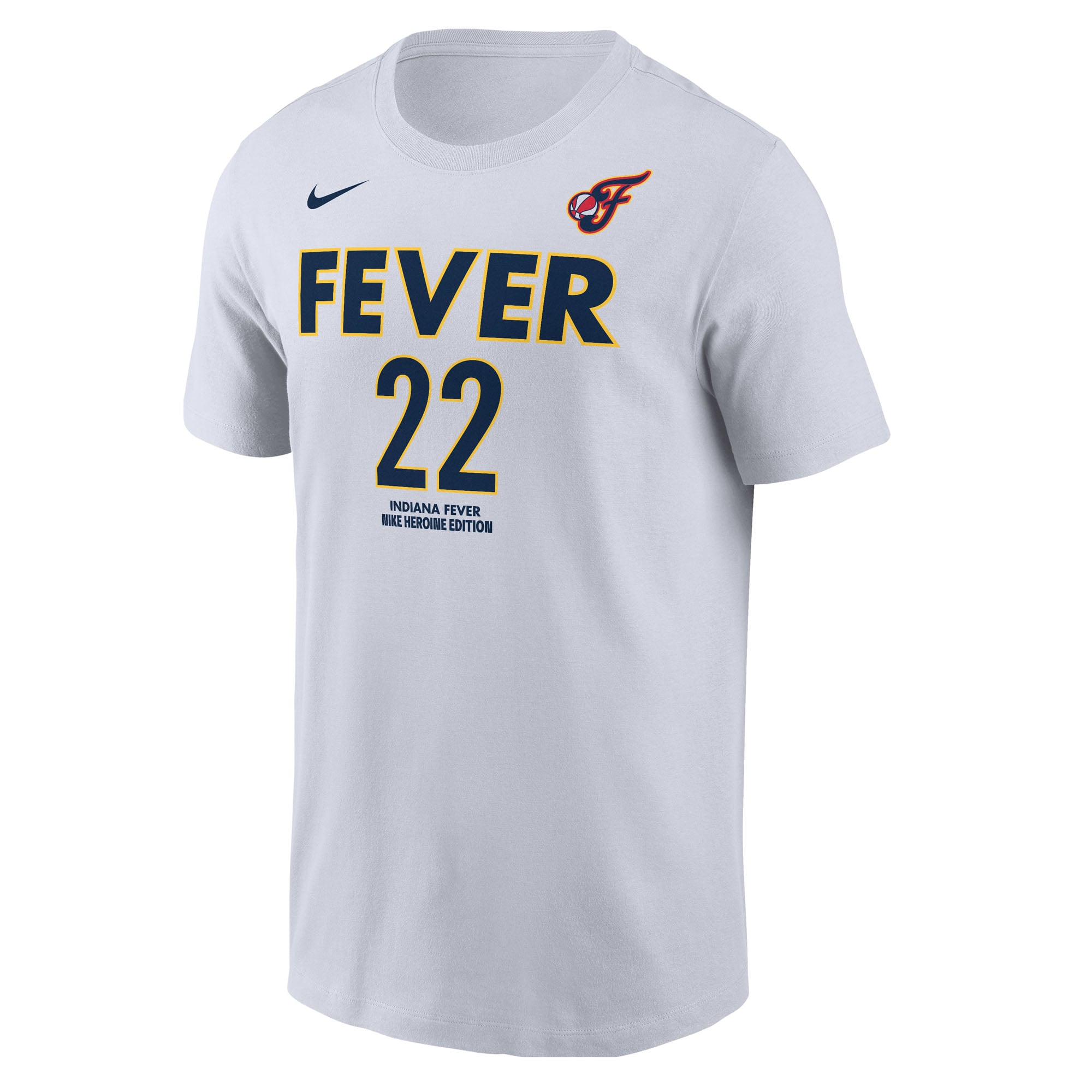 Men's Nike Caitlin Clark White Indiana Fever Heroine Edition Name & Number T-Shirt