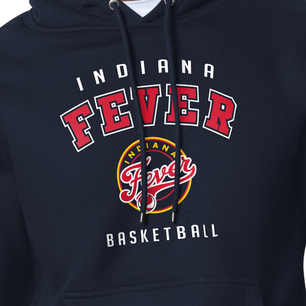 Men's Indiana Fever Starter Navy Logo Graphic Hoodie