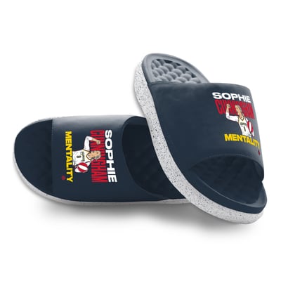 Sophie Cunningham Indiana Fever ISlide Unisex Mentality Wordmark Motive Slide Sandals - Navy