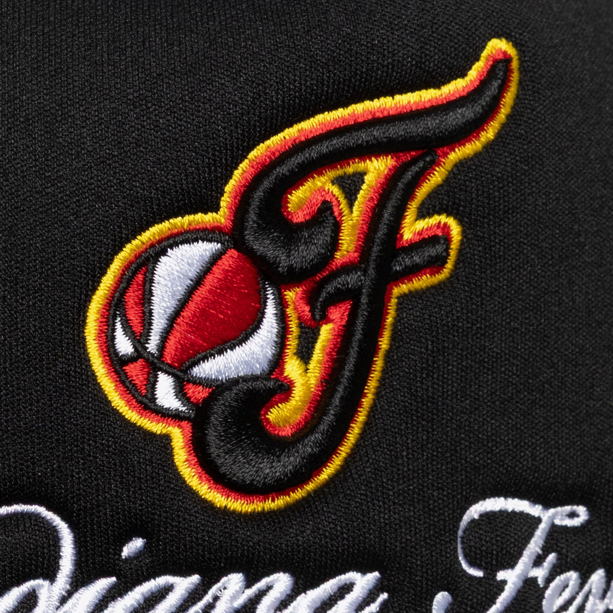 Unisex Mitchell & Ness Black Indiana Fever Script Pro Pinch Adjustable Trucker Hat