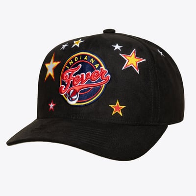  Indiana Fever Mitchell & Ness Unisex Star Splash Pro Snapback Hat - Black