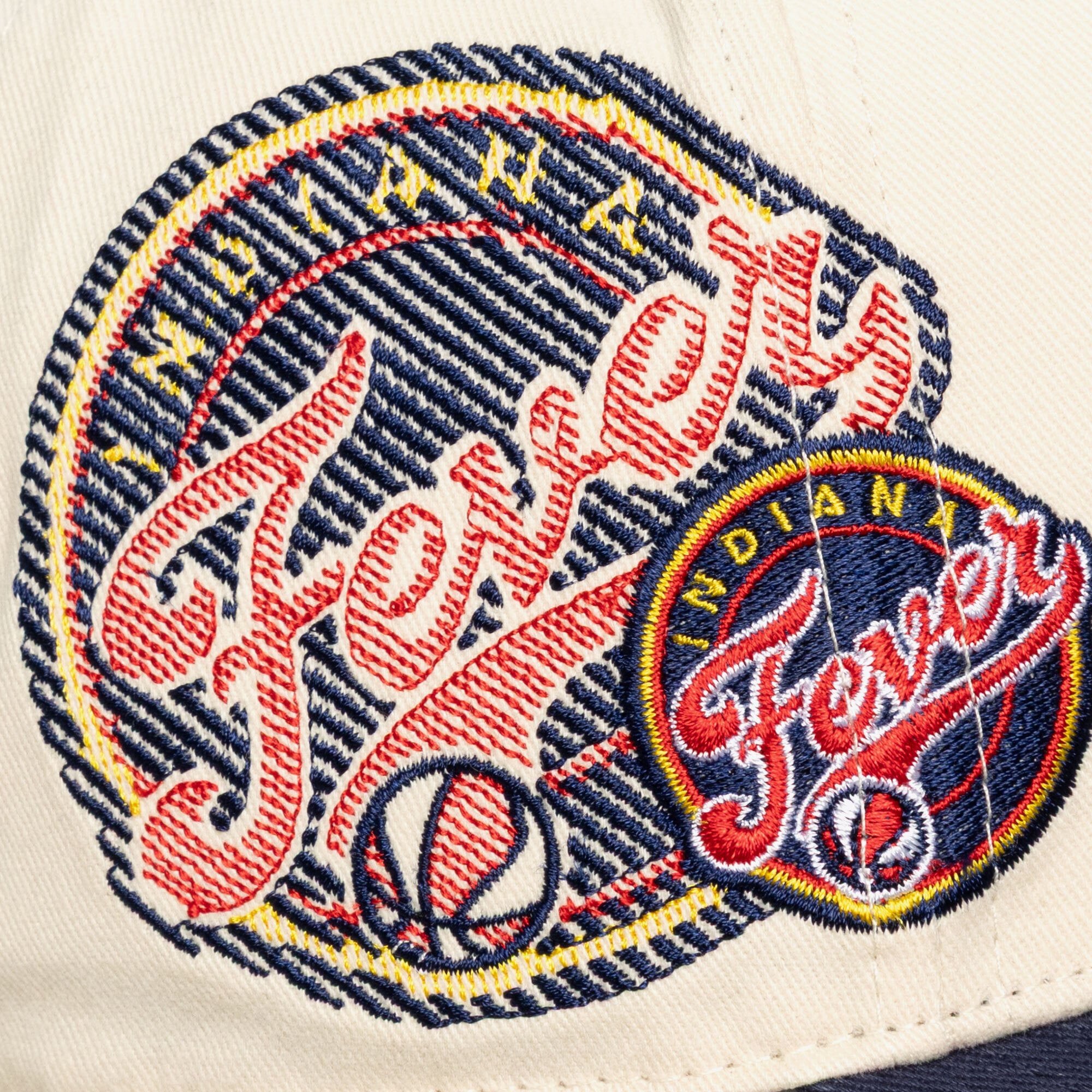 Unisex Mitchell & Ness Cream Indiana Fever Big Time Pro Crown Snapback Hat