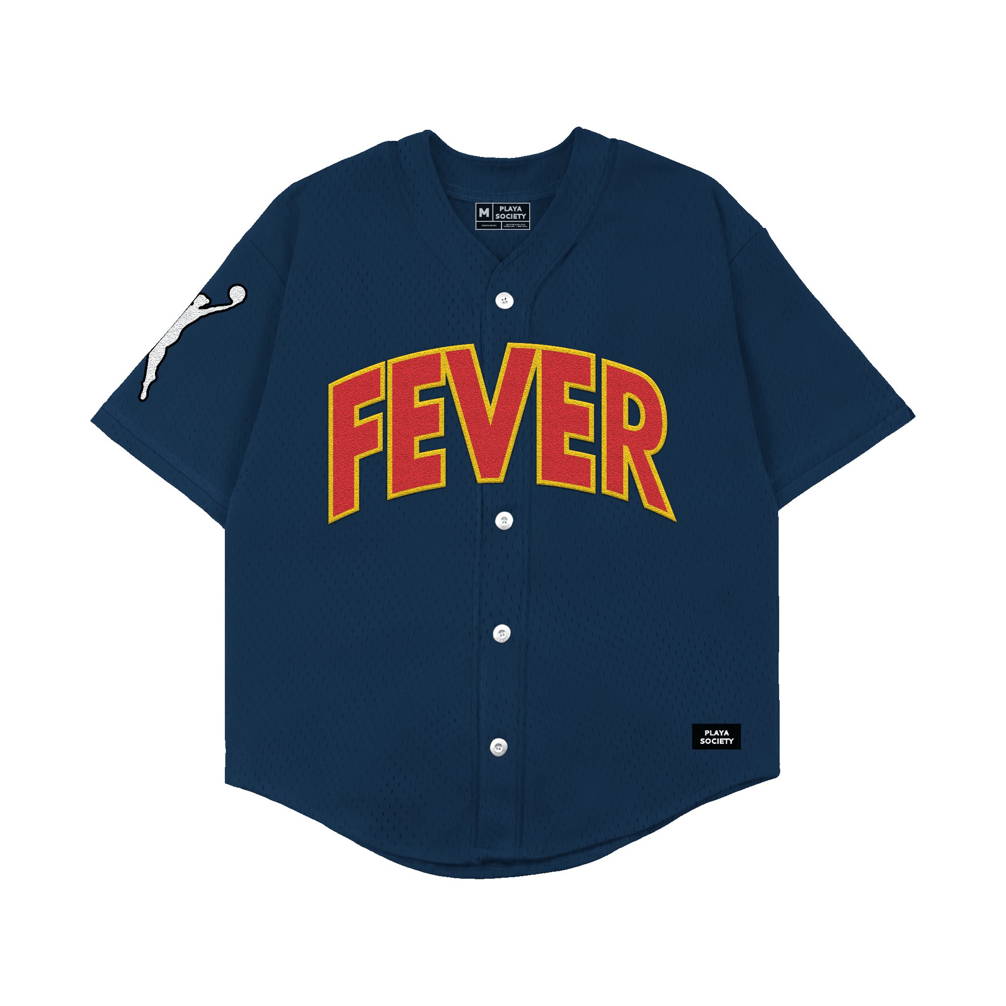 Unisex Playa Society Navy Indiana Fever Baseball Fashion Jersey