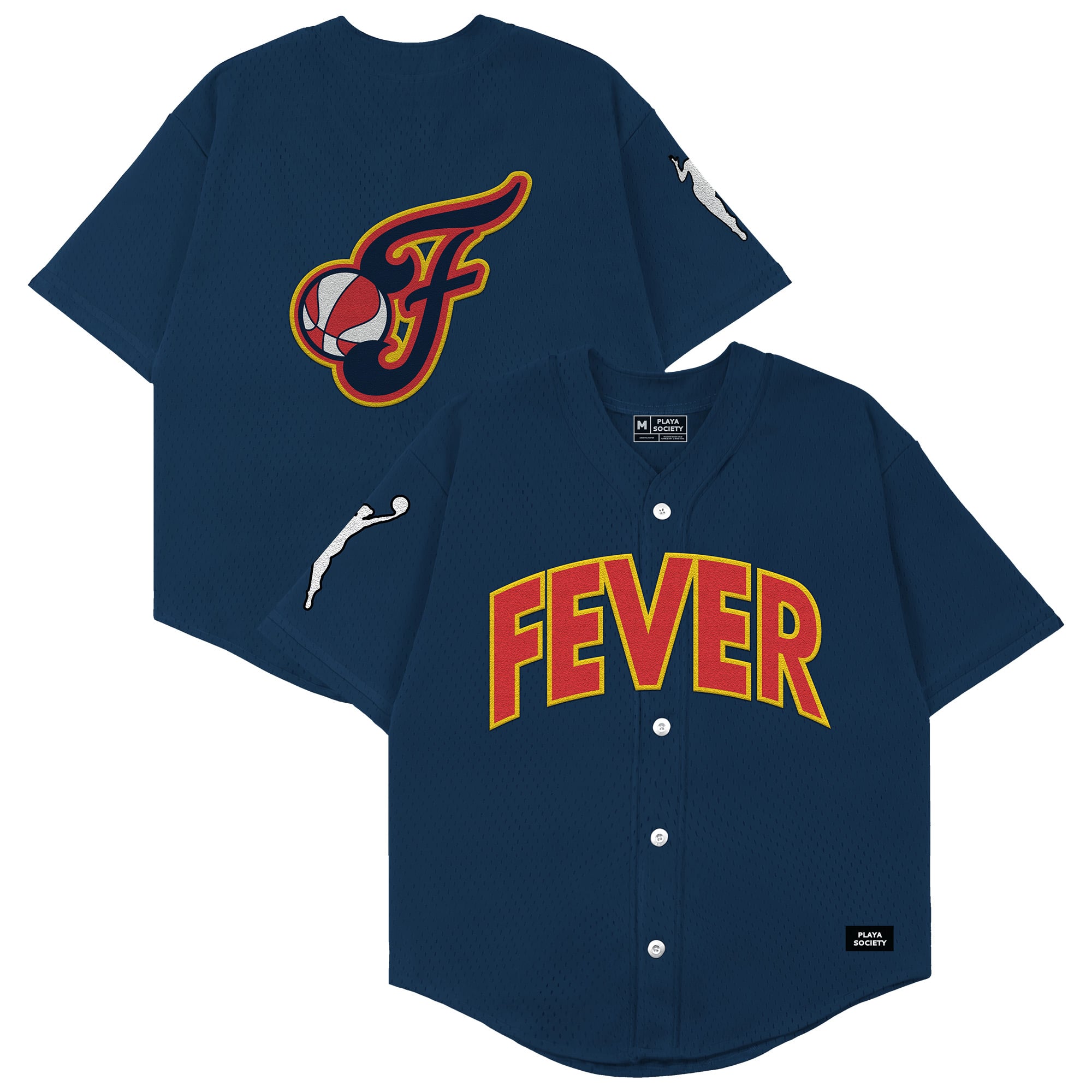 Unisex Playa Society Navy Indiana Fever Baseball Fashion Jersey
