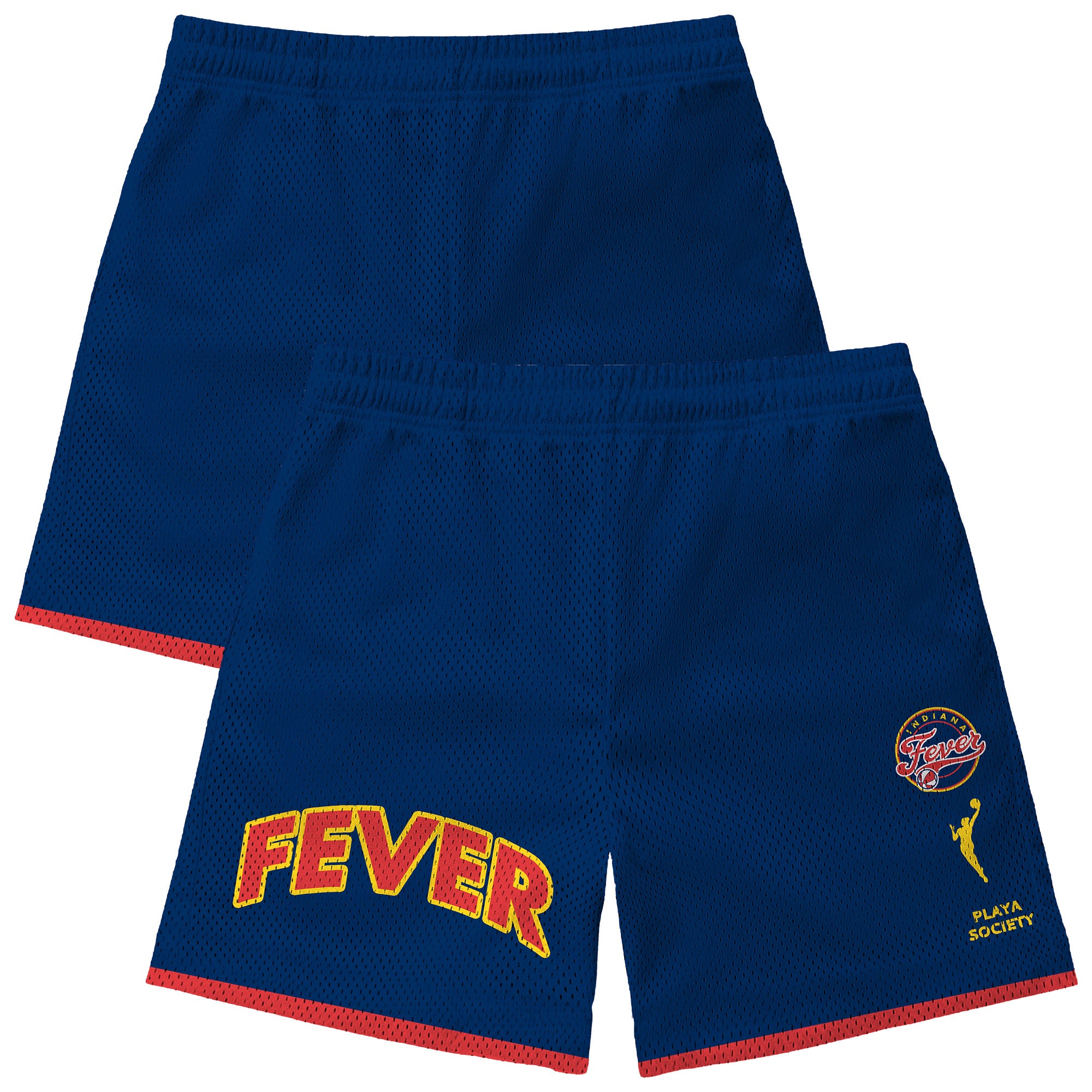Unisex Playa Society  Navy Indiana Fever Team Mesh Shorts