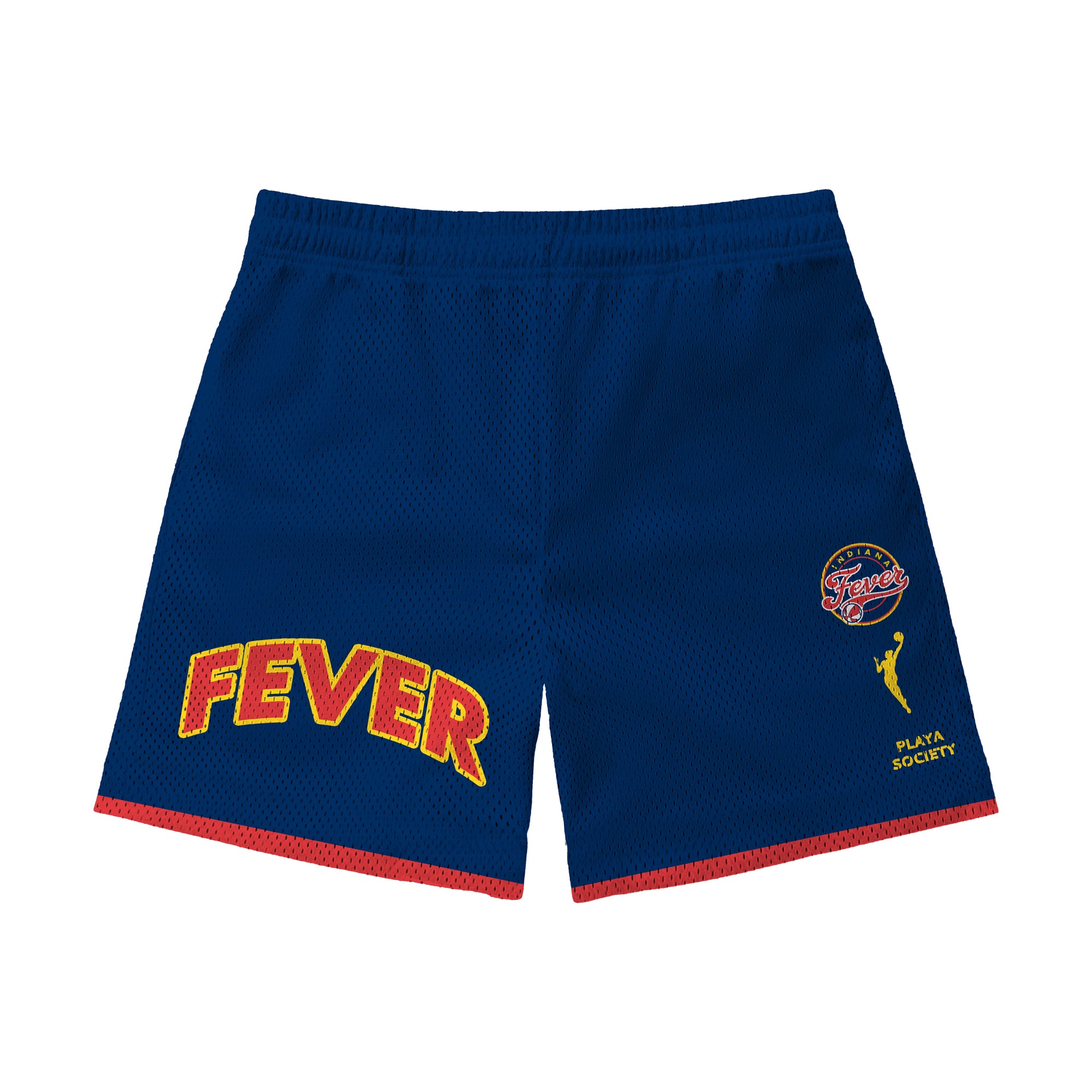 Unisex Playa Society  Navy Indiana Fever Team Mesh Shorts