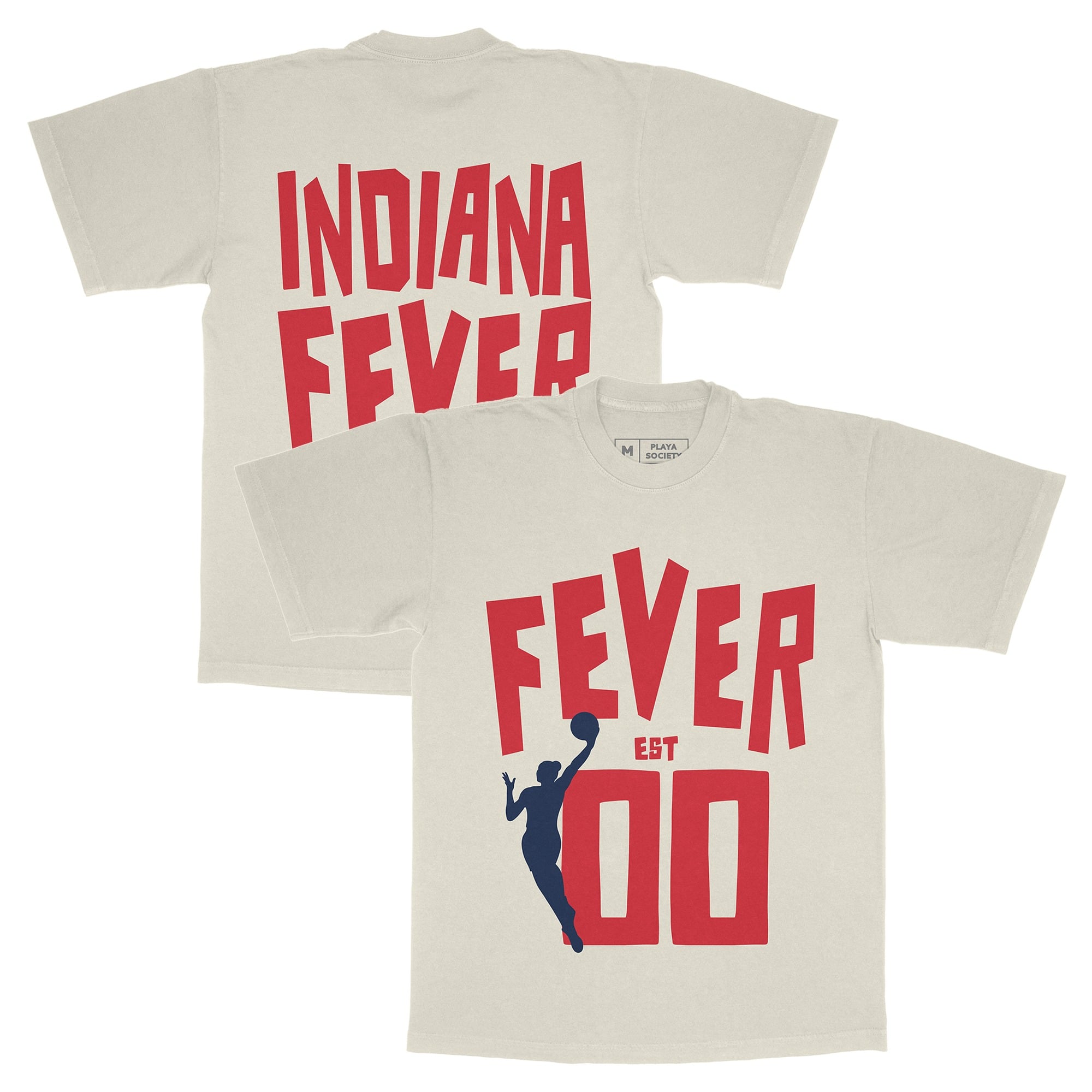 T-shirt unisexe Playa Society Oatmeal Indiana Fever Est
