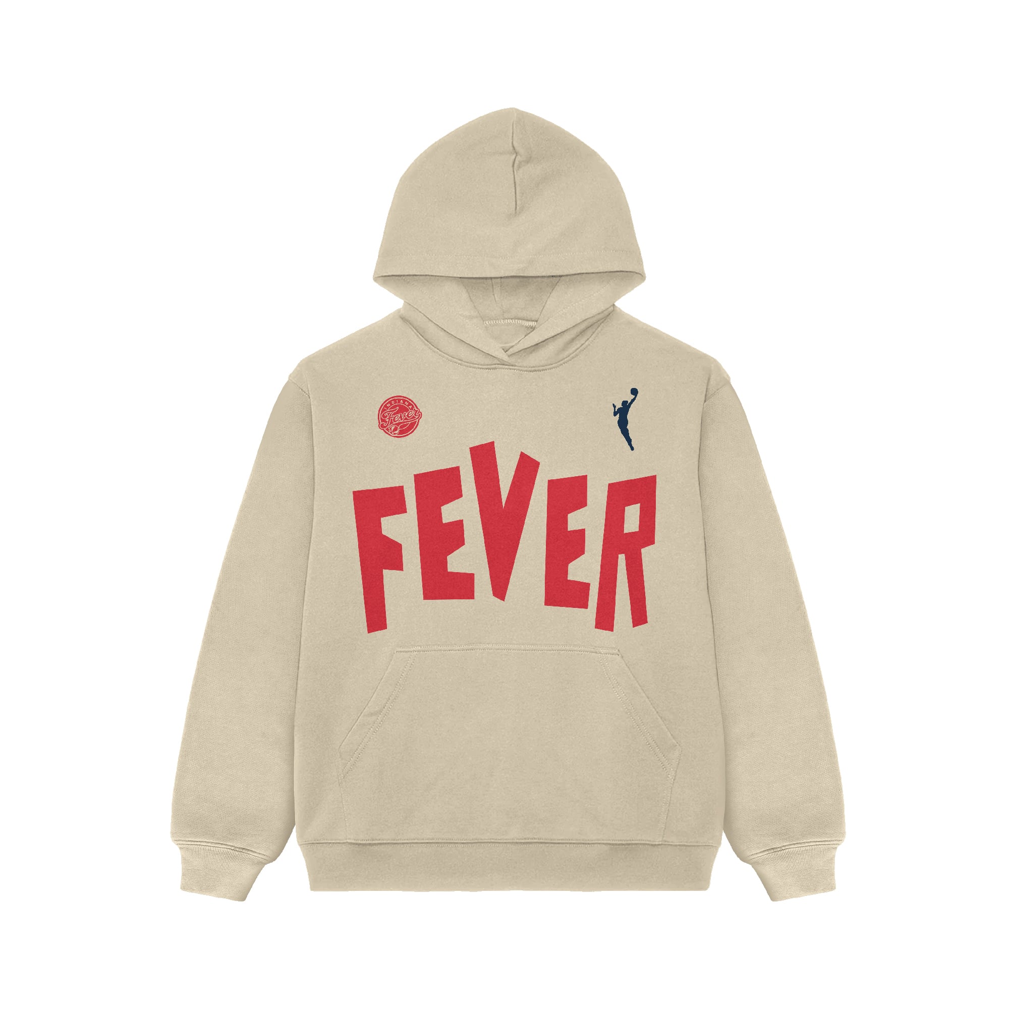 Sweat à capuche unisexe Playa Society Oatmeal Indiana Fever.