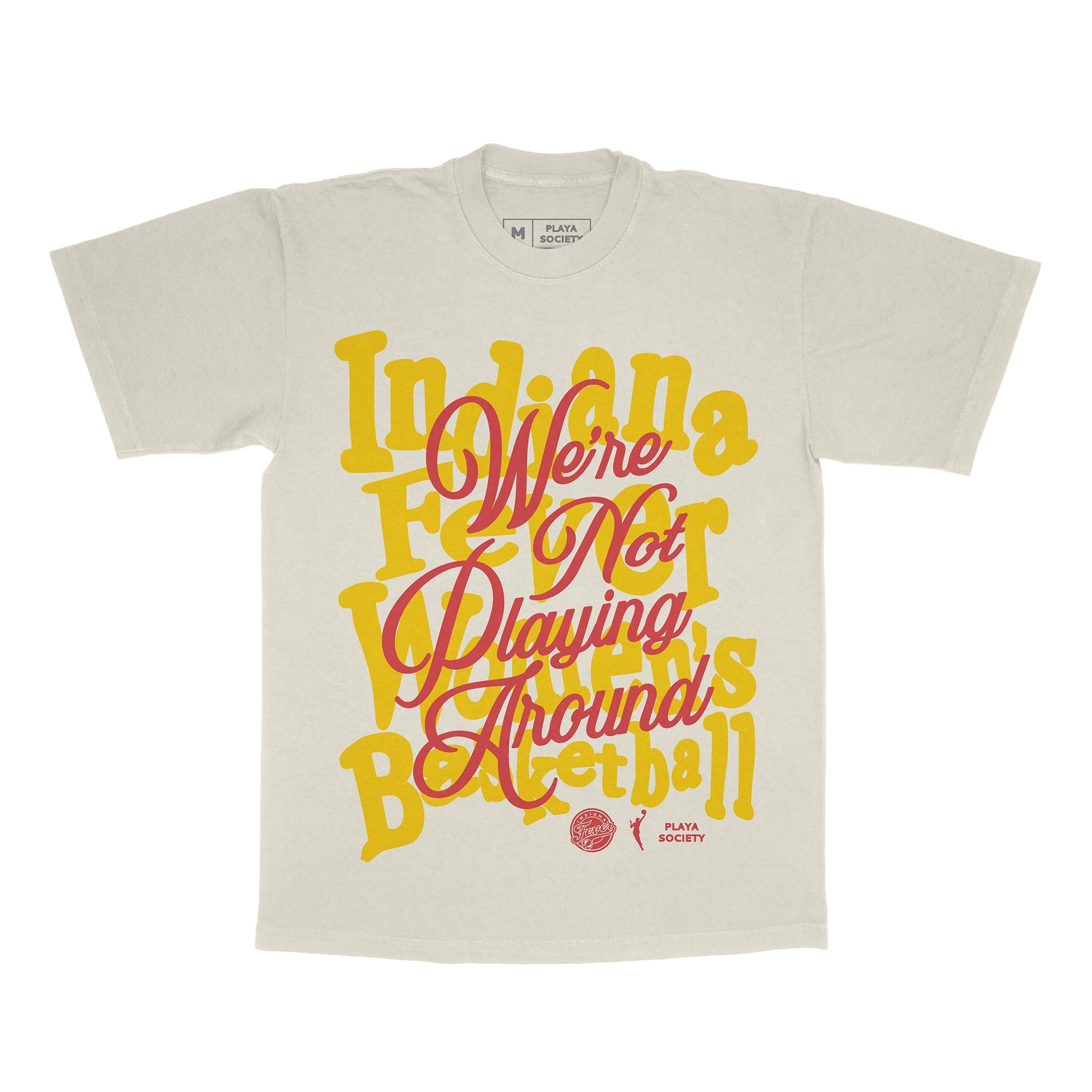 T-shirt unisexe Playa Society Oatmeal Indiana Fever « On ne rigole pas »