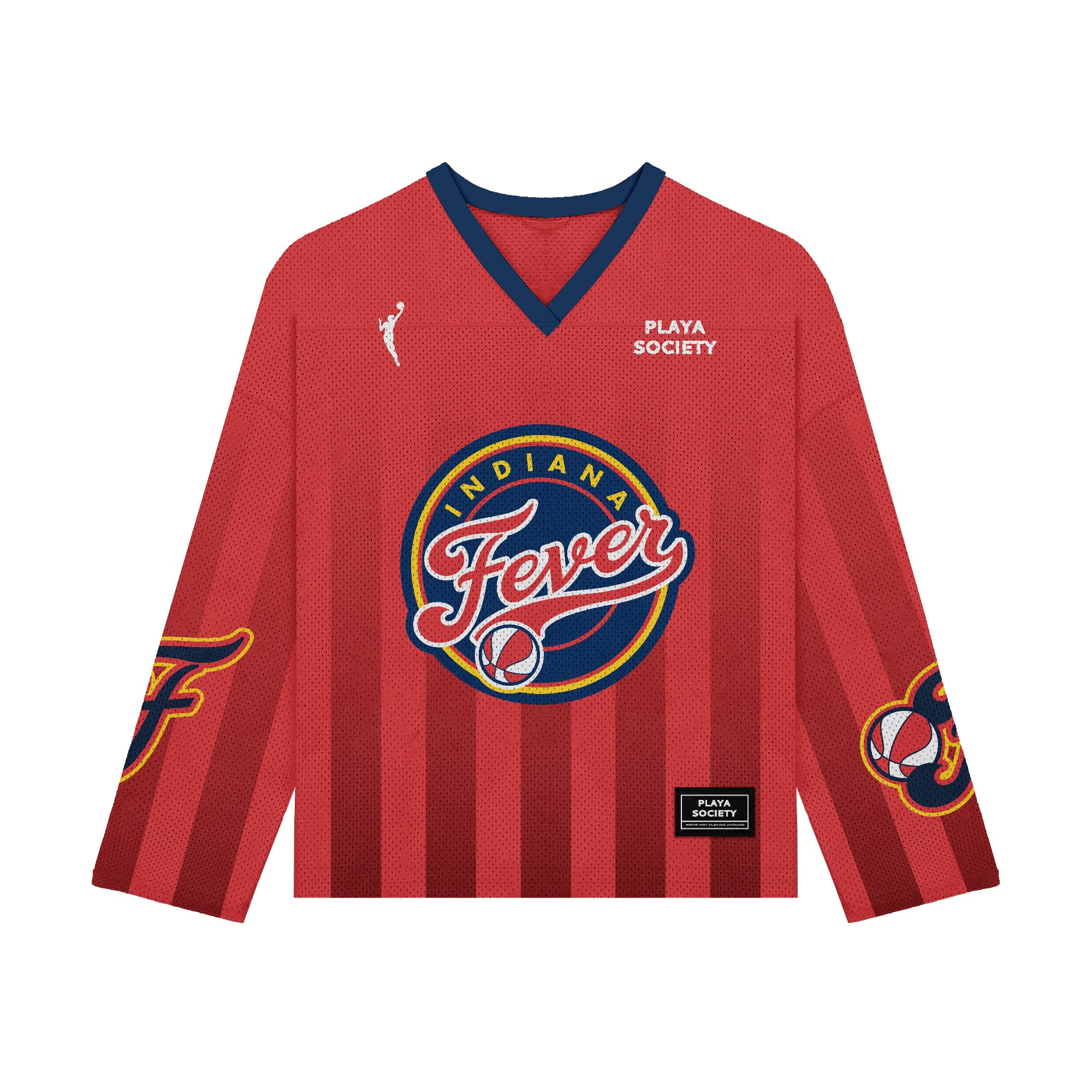 Unisex Playa Society Red Indiana Fever Hockey Fashion Jersey