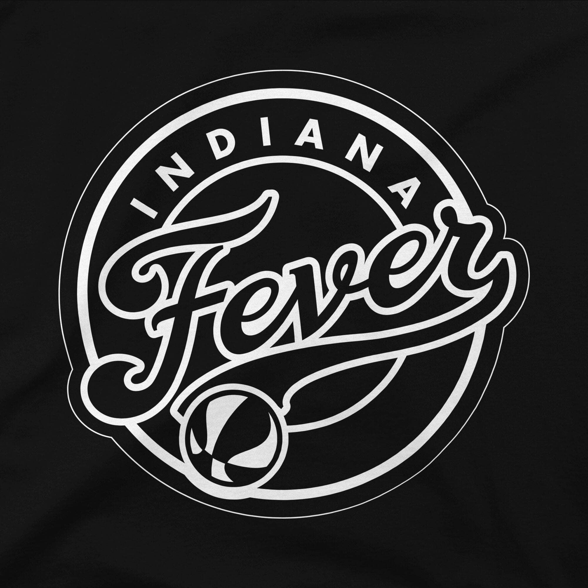 Unisex Stadium Essentials Black Indiana Fever Origins White Logo T-Shirt