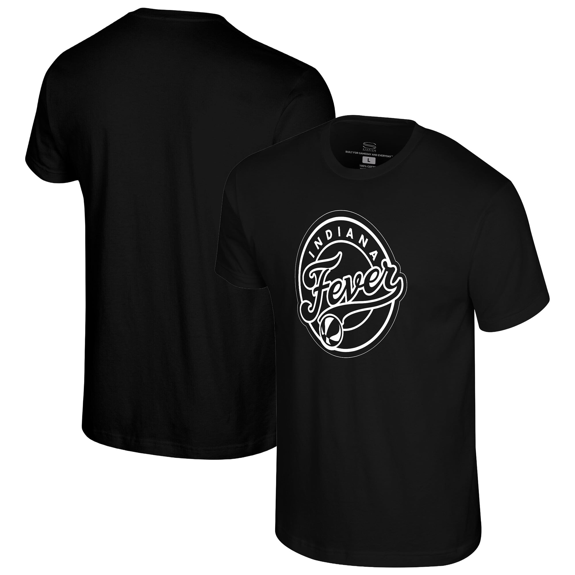 Unisex Stadium Essentials Black Indiana Fever Origins White Logo T-Shirt