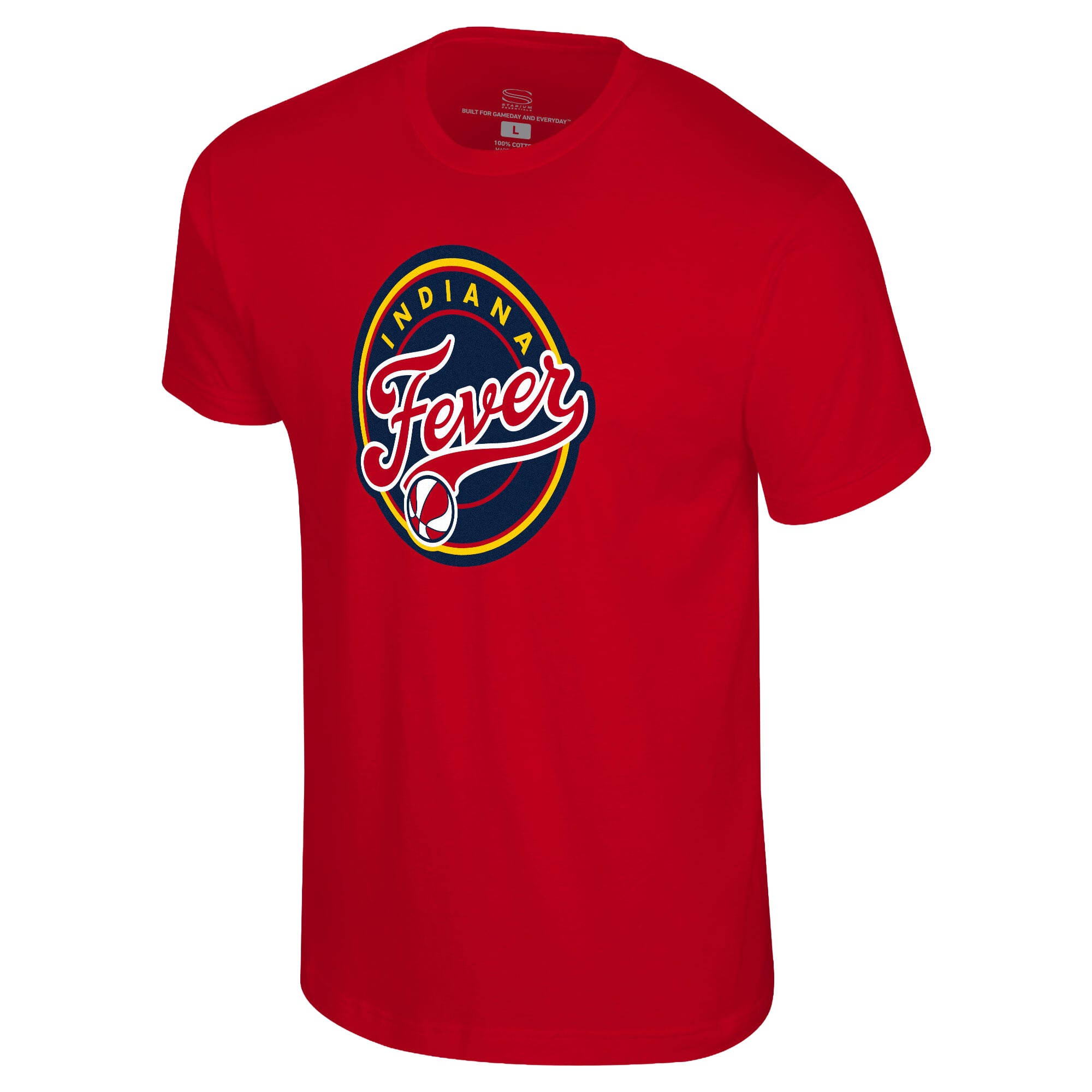T-shirt unisexe Stadium Essentials rouge Indiana Fever Origins avec logo couleur